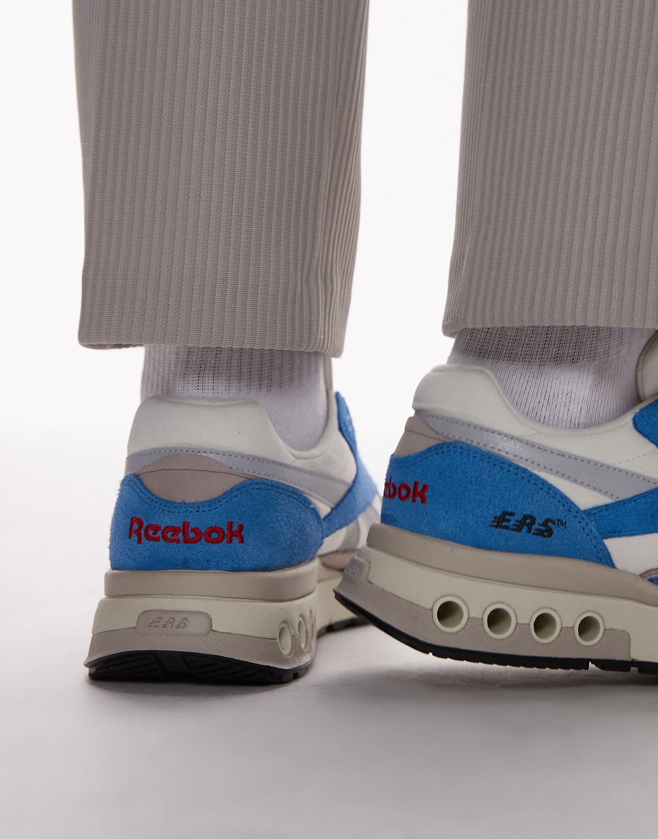 Reebok ERS World trainers in blue and white