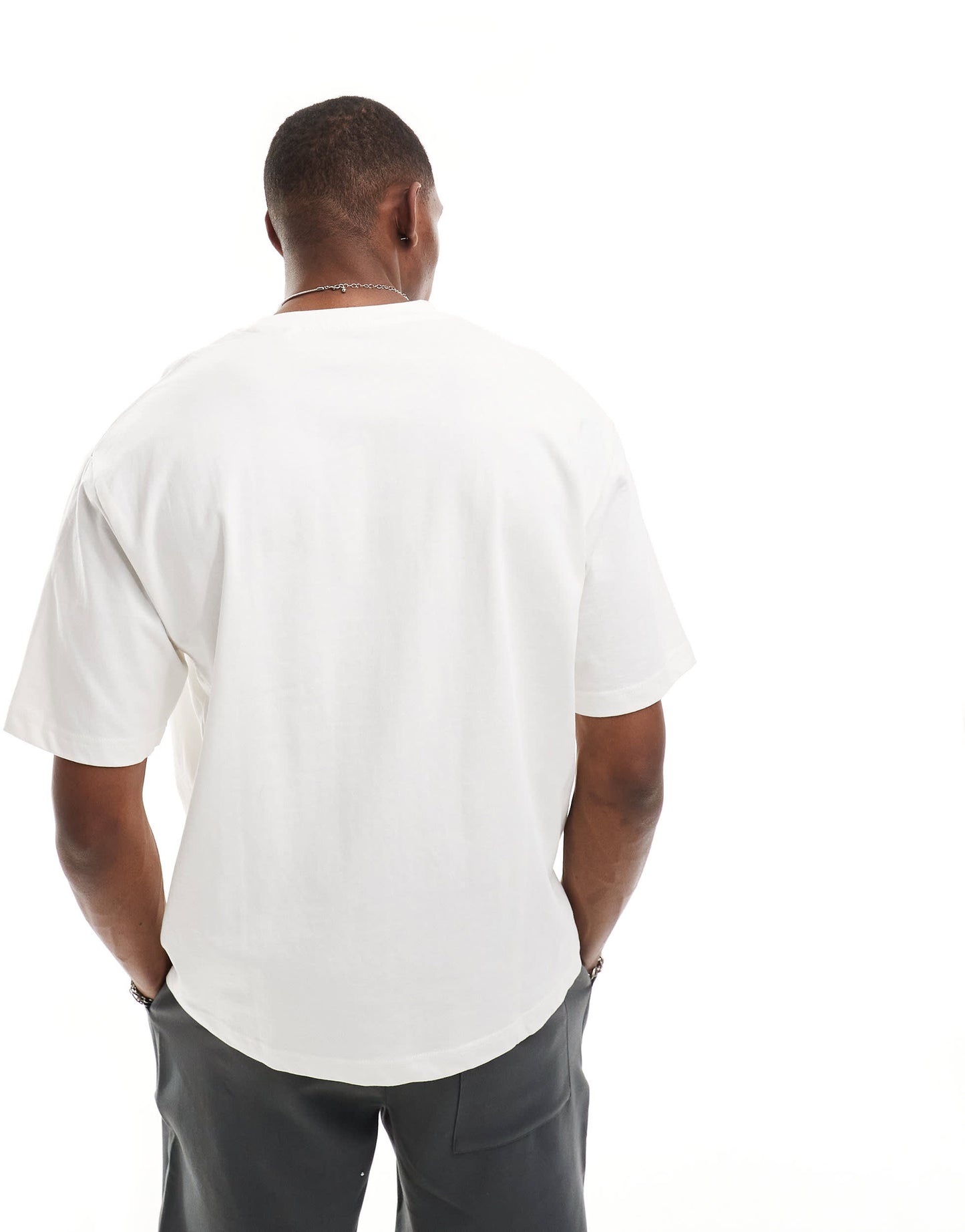 Pull&Bear boxy t-shirt in white