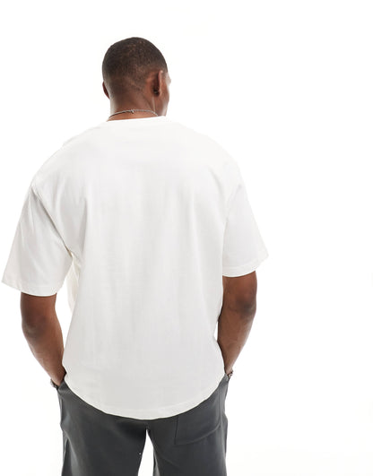 Pull&Bear boxy t-shirt in white