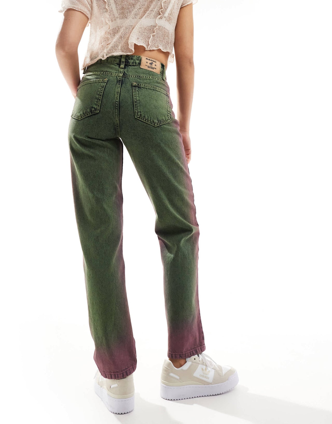 Basic Pleasure Mode highlight column jean in lavender wash