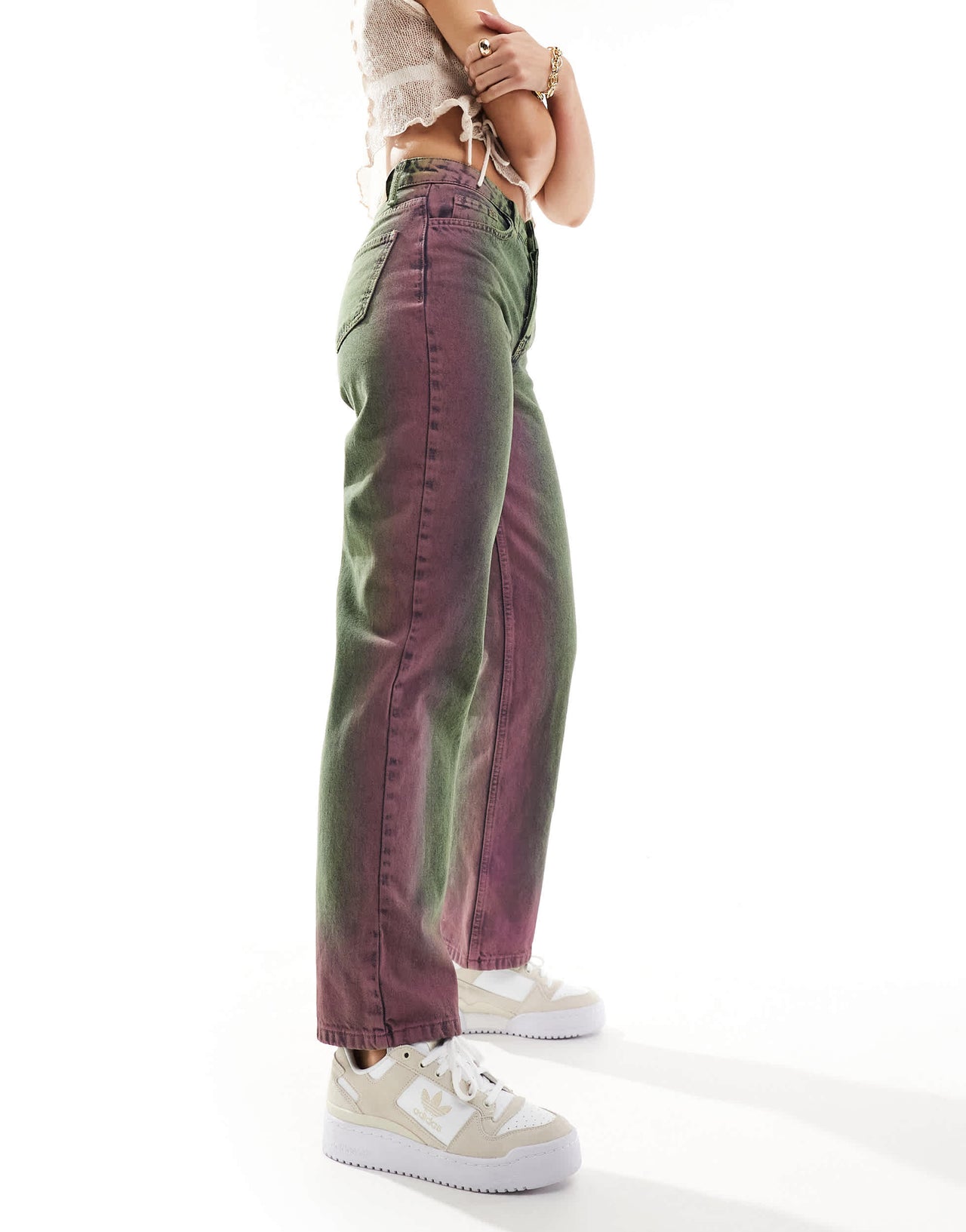 Basic Pleasure Mode highlight column jean in lavender wash