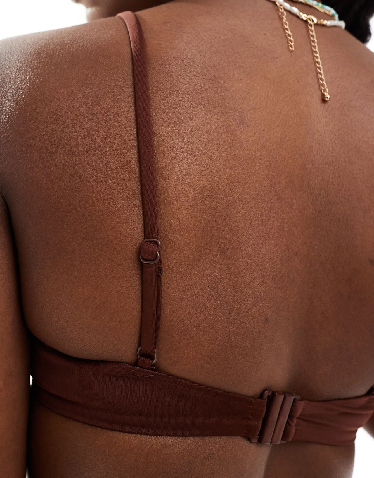 ASOS DESIGN Maya mix & match underwired bikini top in chocolate brown