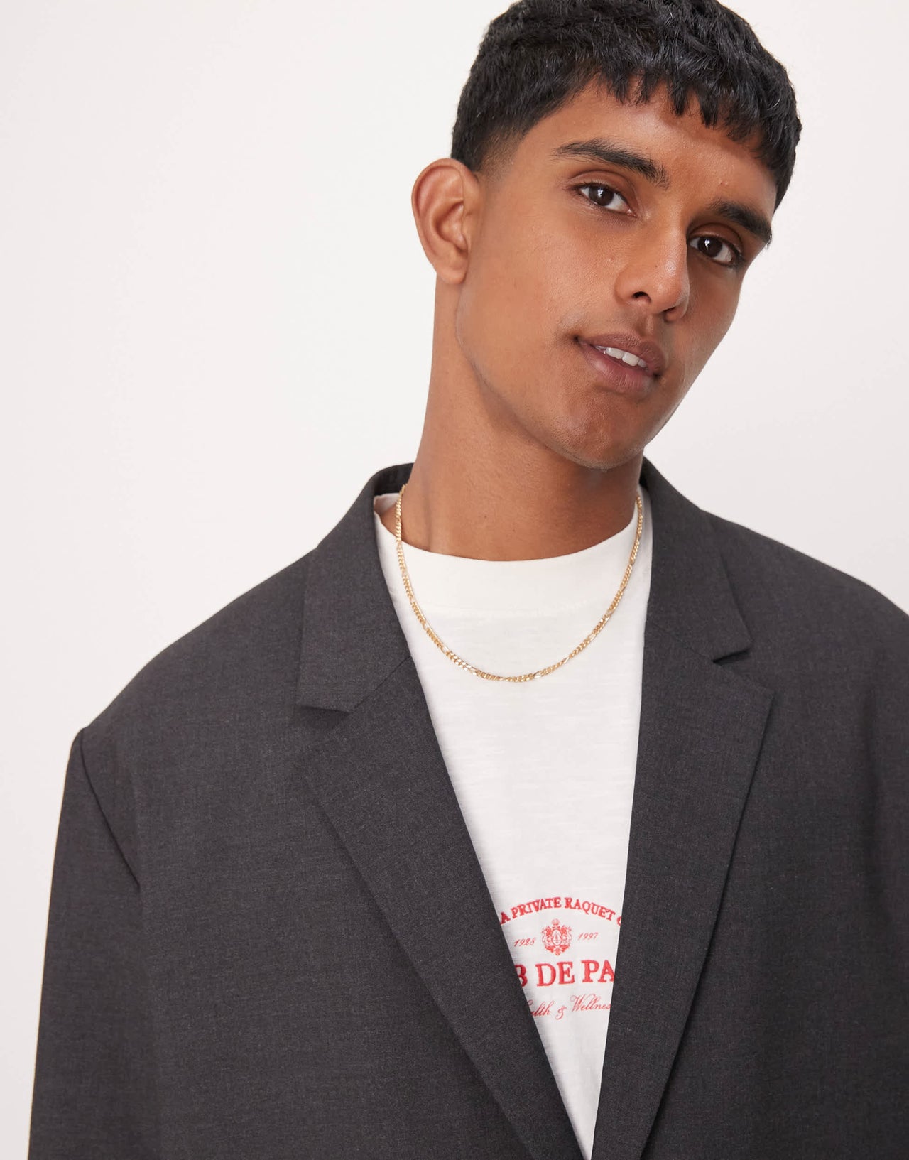 ASOS DESIGN oversized slouchy suit jacket in charcoal