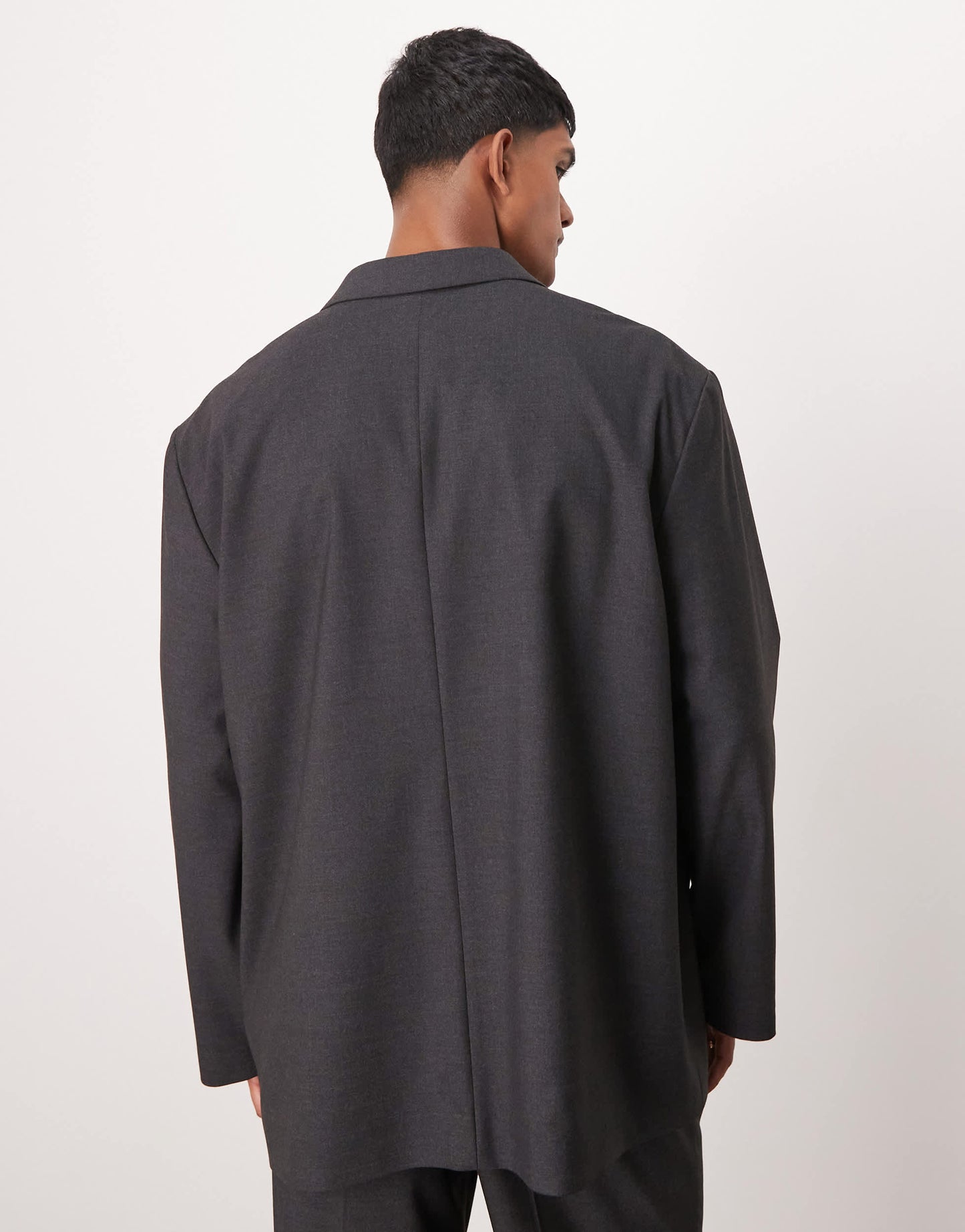 ASOS DESIGN oversized slouchy suit jacket in charcoal