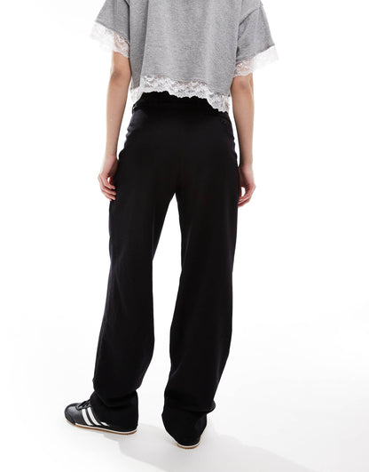 Reclaimed Vintage Revived x Glass Onion slouchy dad trouser in black