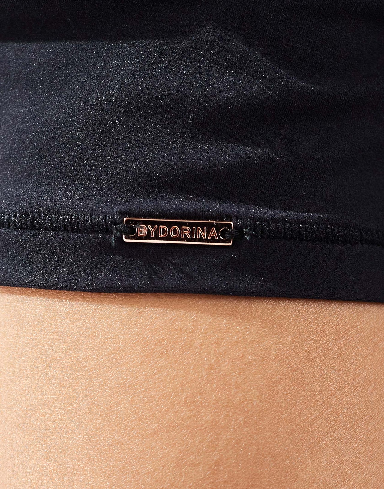 Dorina essential mix & match microfibre long sleeve top in black