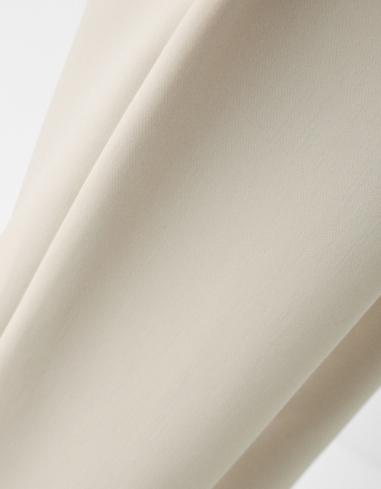 Bershka wide leg tailored trouser in ecru