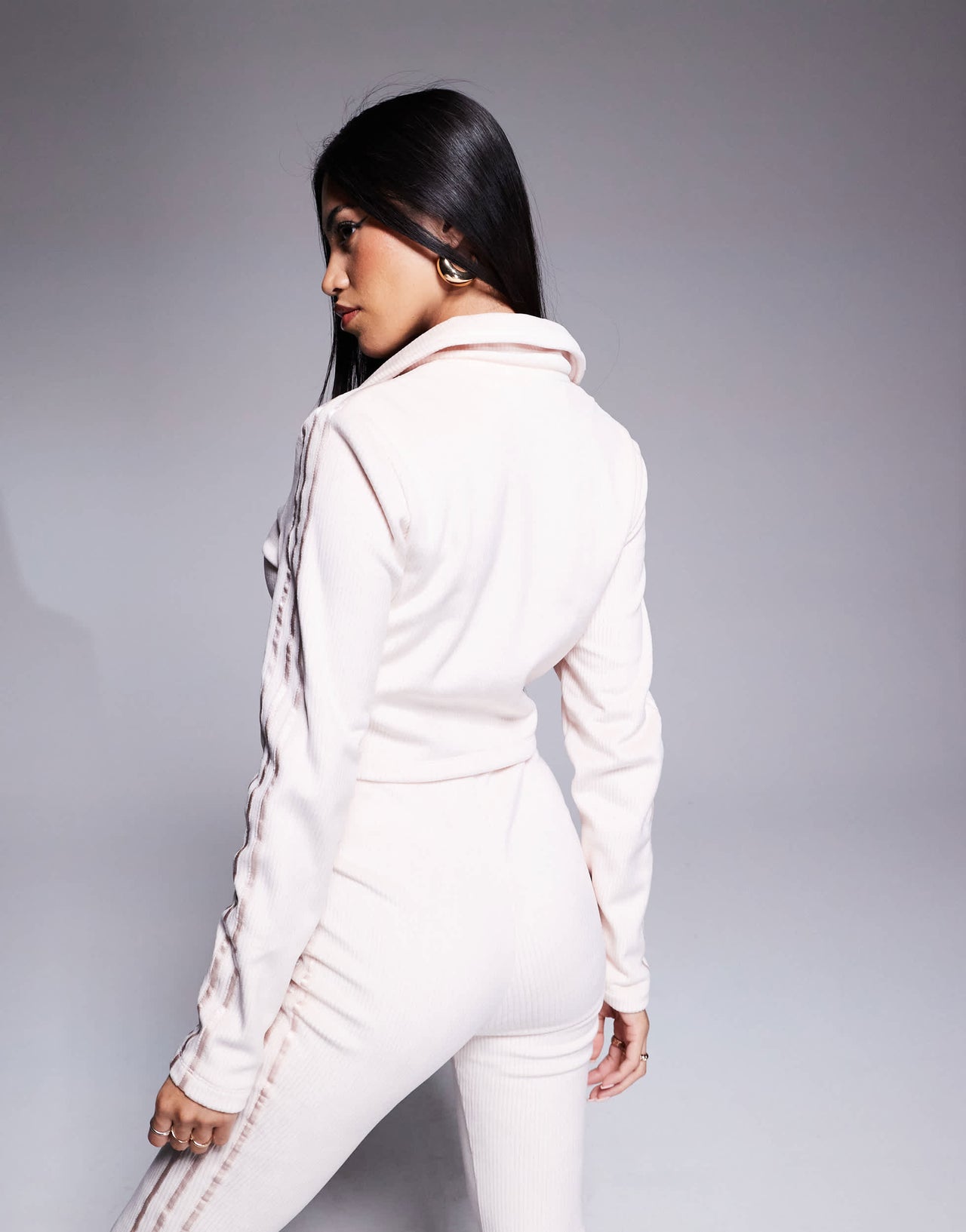 adidas Originals Hyper Femme cropped jacket in pink