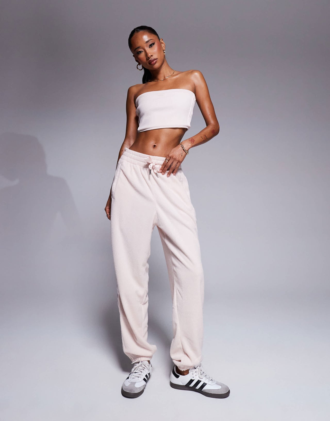 adidas Originals Hyper Femme bandeau top in pink