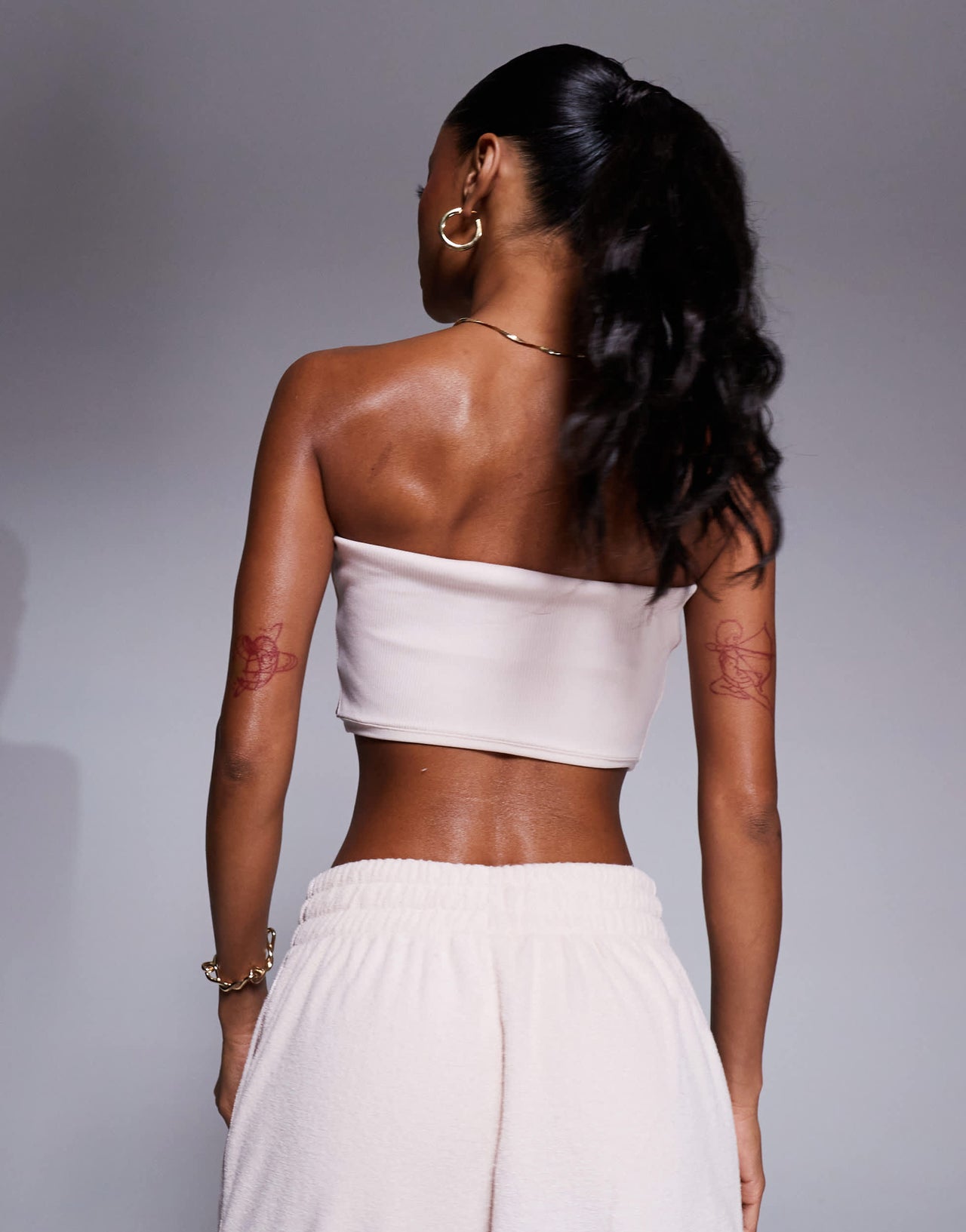 adidas Originals Hyper Femme bandeau top in pink