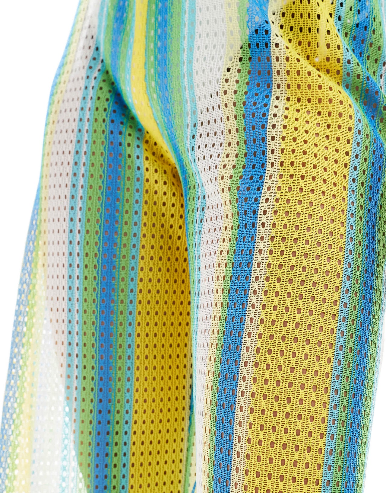 Extro & Vert Tall striped crochet trouser co-ord in multi stripe