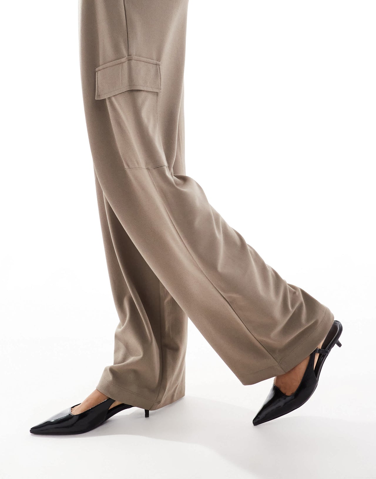 JDY Tall side pocket cargo trousers co-ord in brown