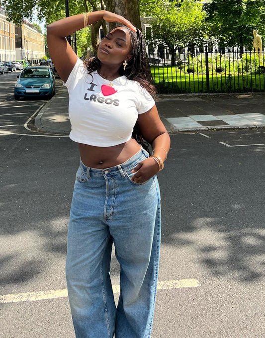 Labelrail x Sumbo Owoyele lagos baby t-shirt in white