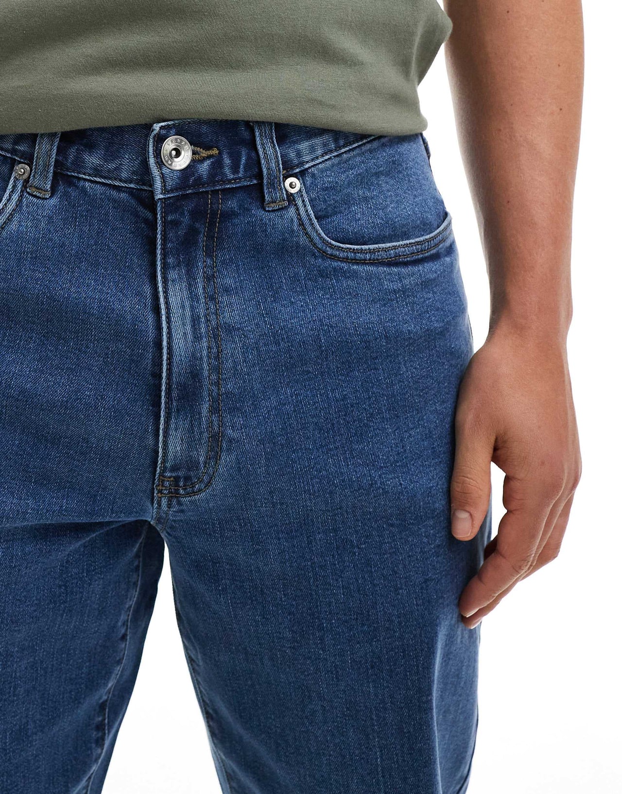 Farah Norwood loose jeans in denim wash