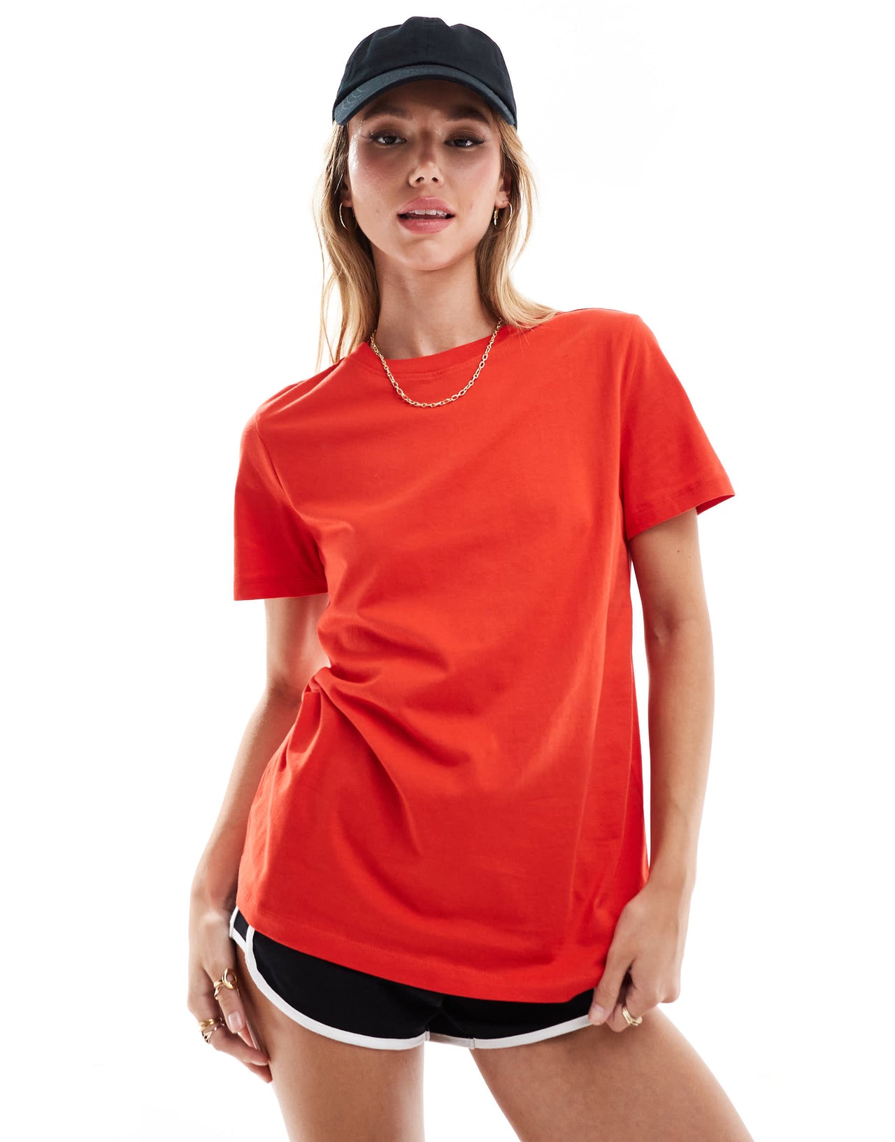 Selected t-shirt in red