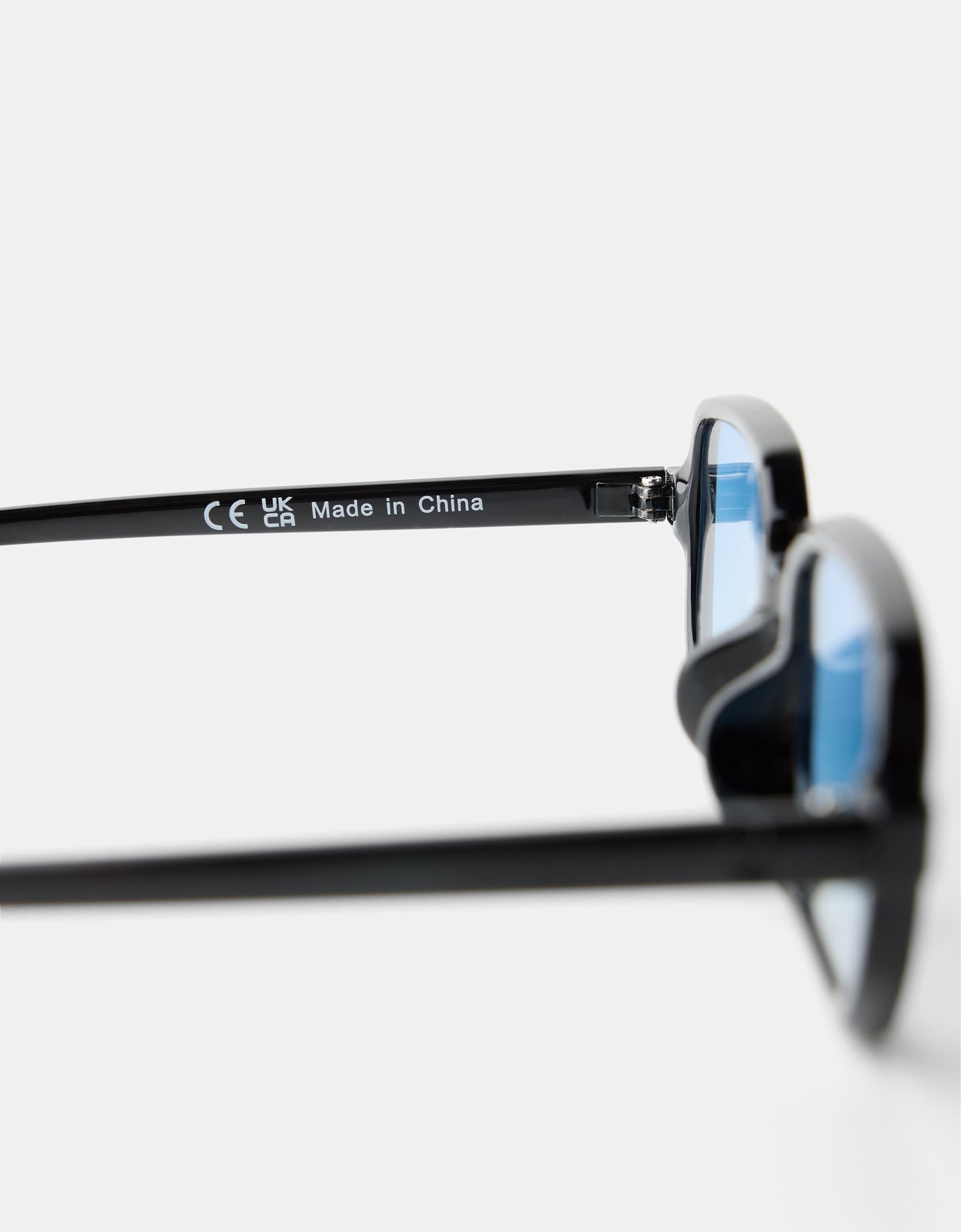 Bershka blue lense sunglasses in black