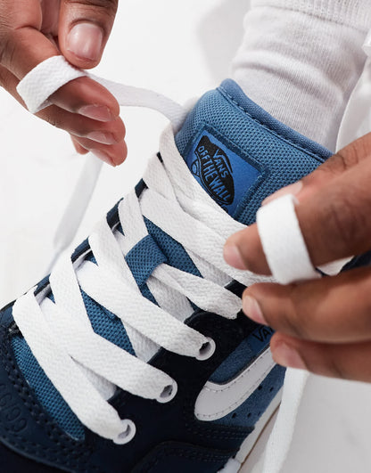 Vans rowley XLT chunky trainers in navy with gum sole detail