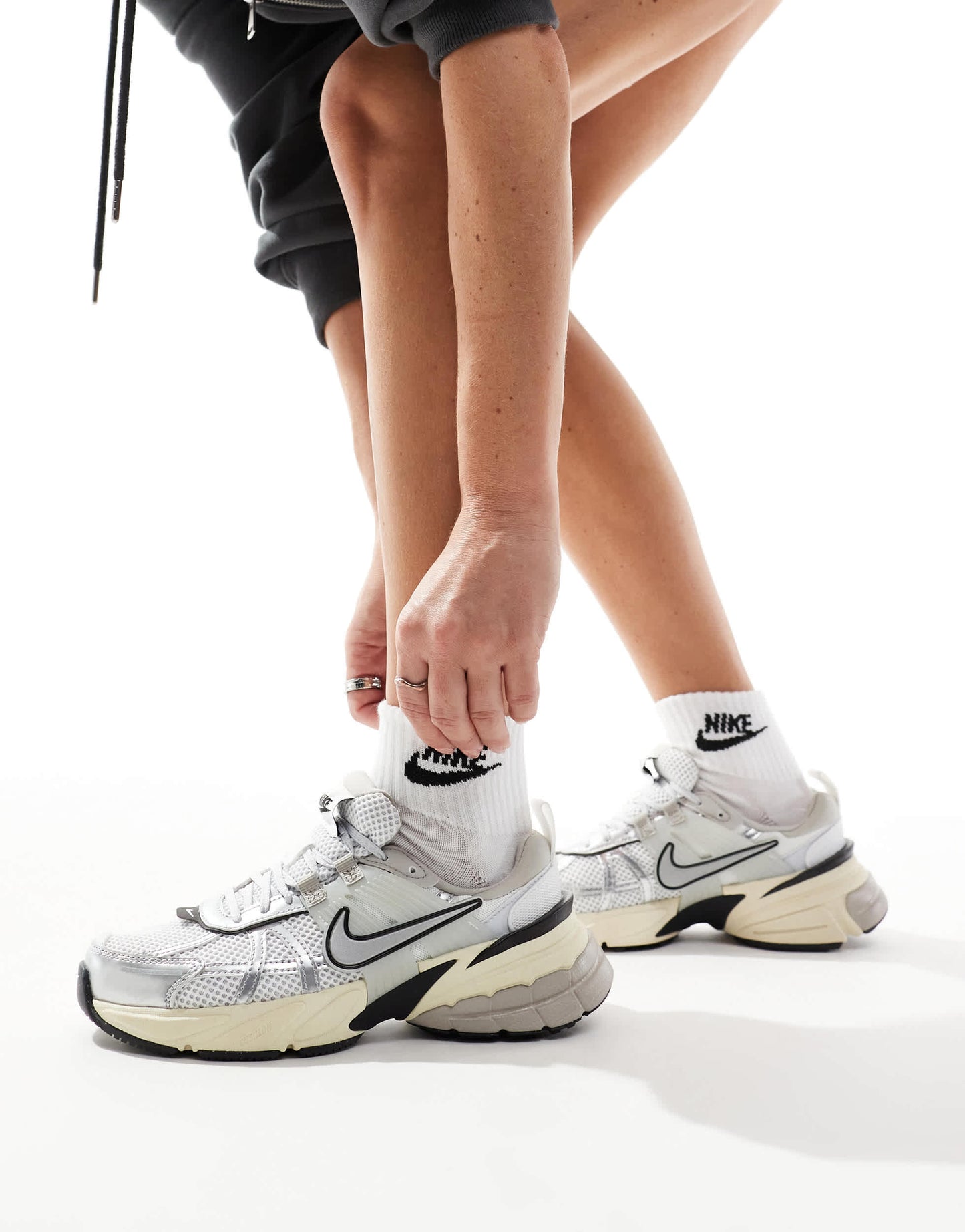Nike V2K Run trainers in white