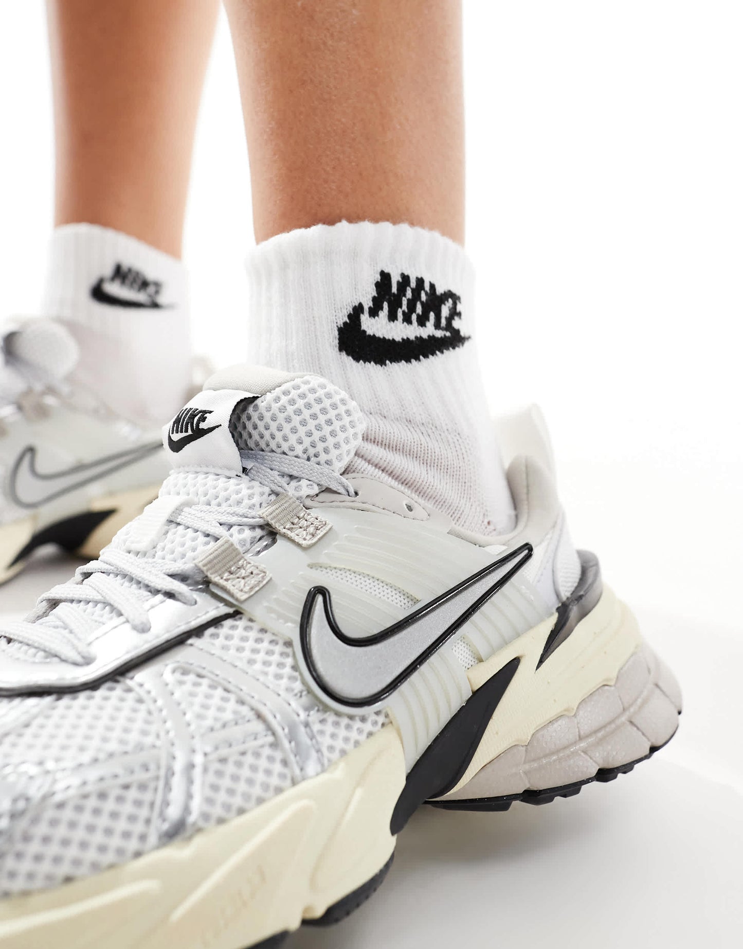 Nike V2K Run trainers in white