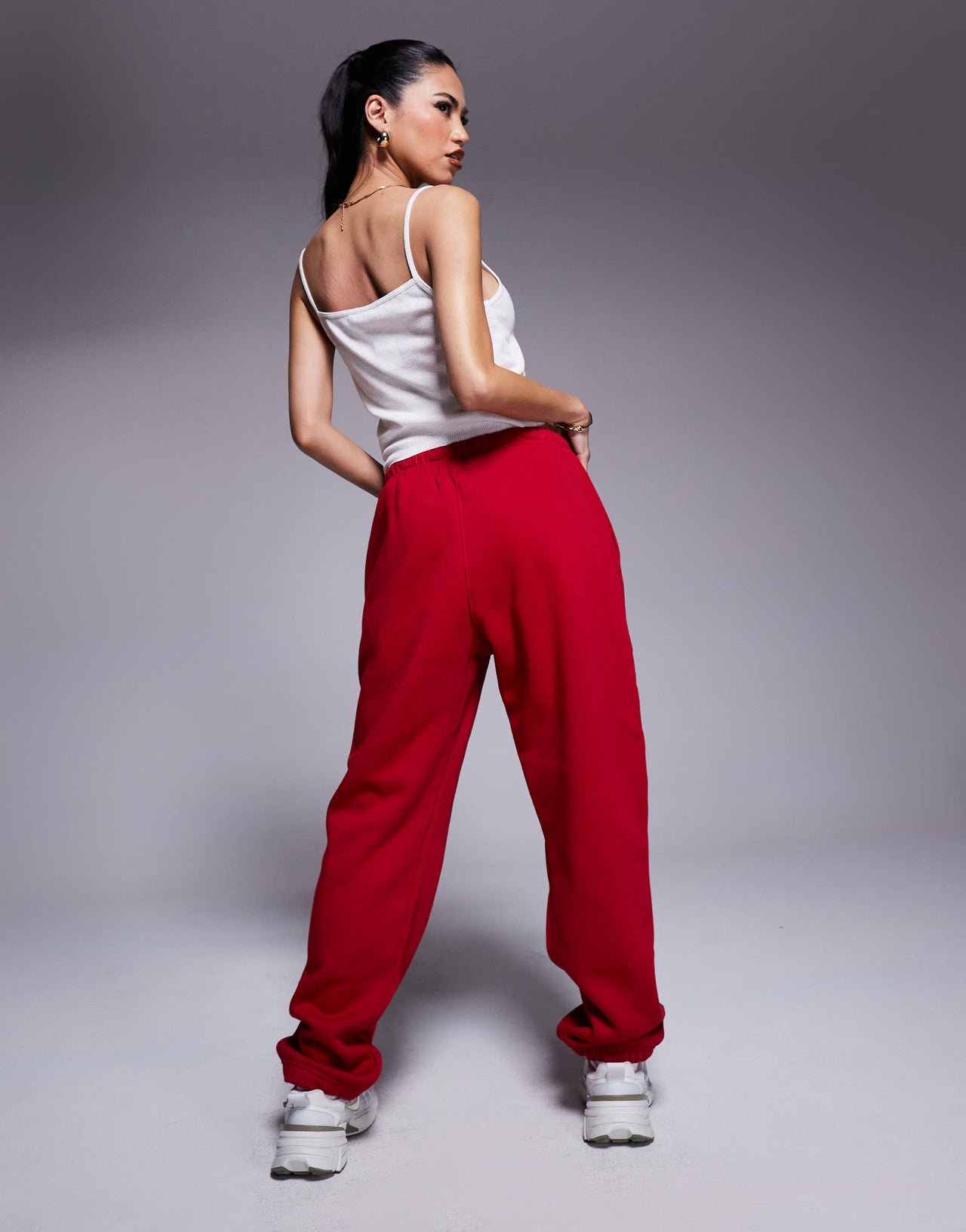 Nike Air Jordan Brooklyn Fleece joggers in red
