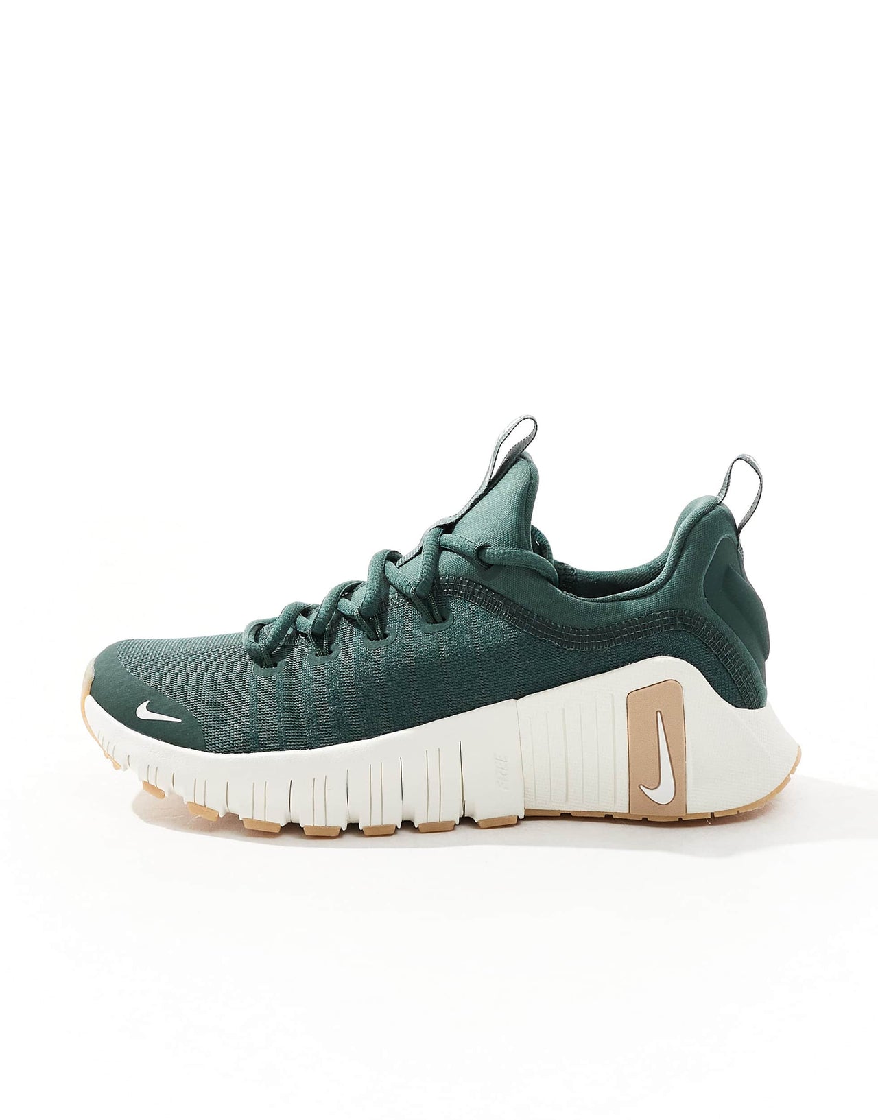 Nike Training Free Metcon 6 trainers in dark green and white