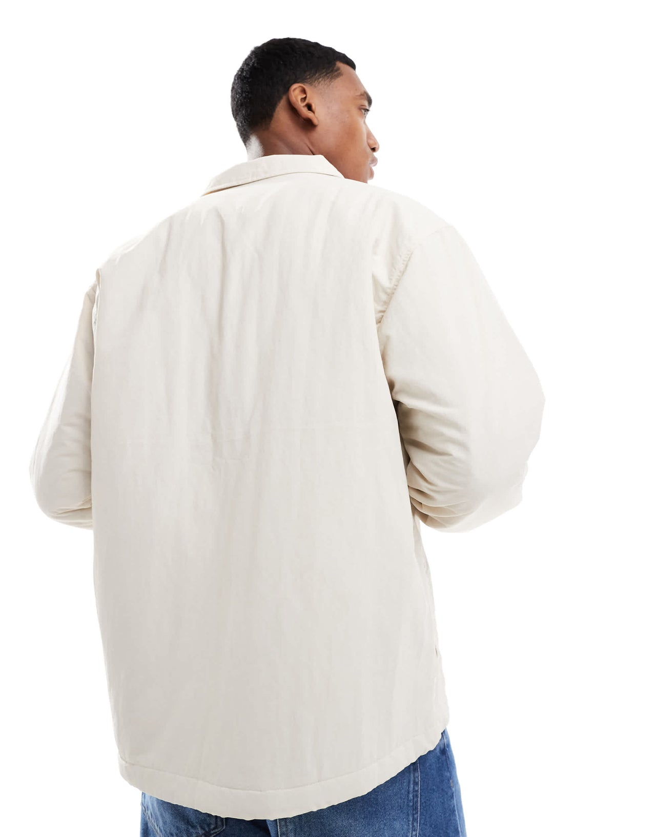 Parlez fulton logo coach jacket in off white