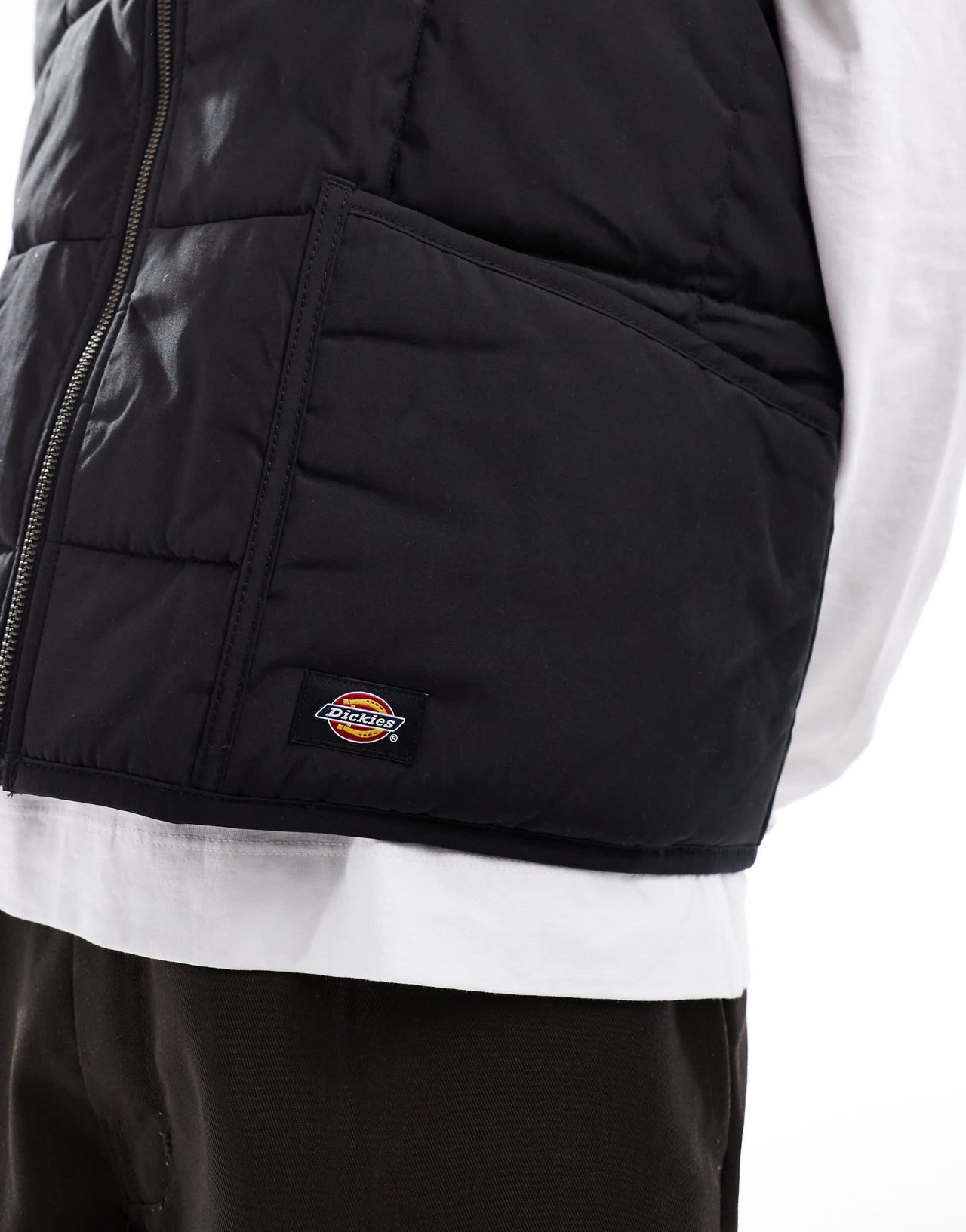 Dickies thorsby quilted gilet in black