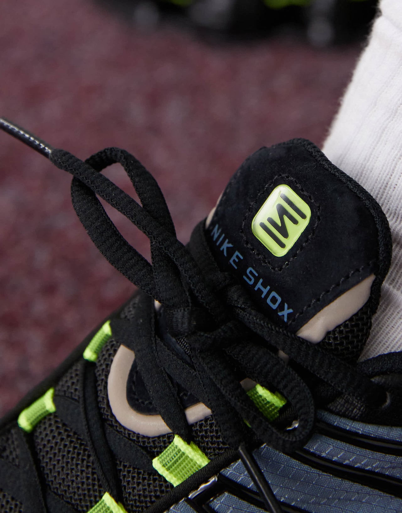 Nike Shox TL unisex trainers in blue, black and green