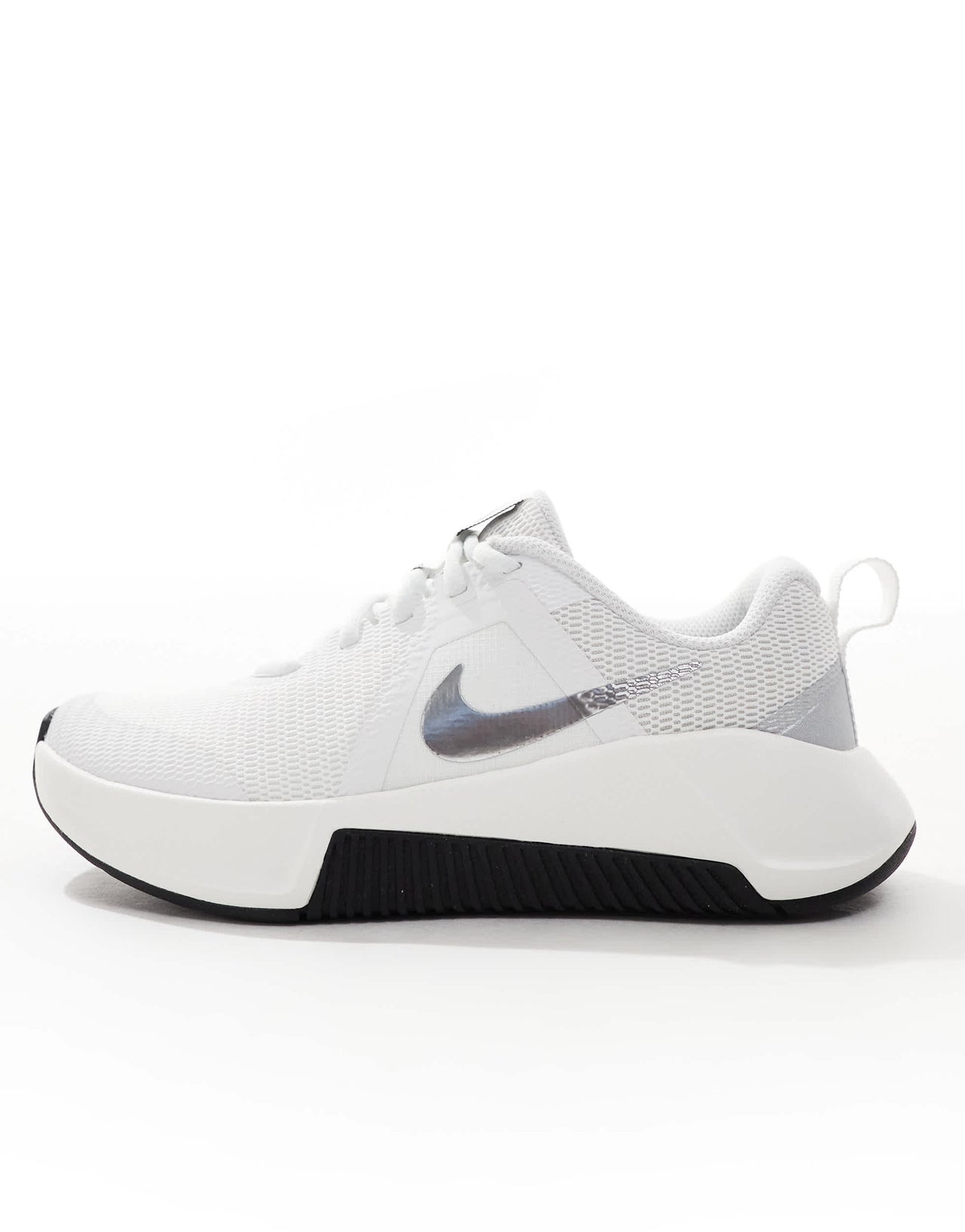 Nike Training MC 3 trainers in white and silver