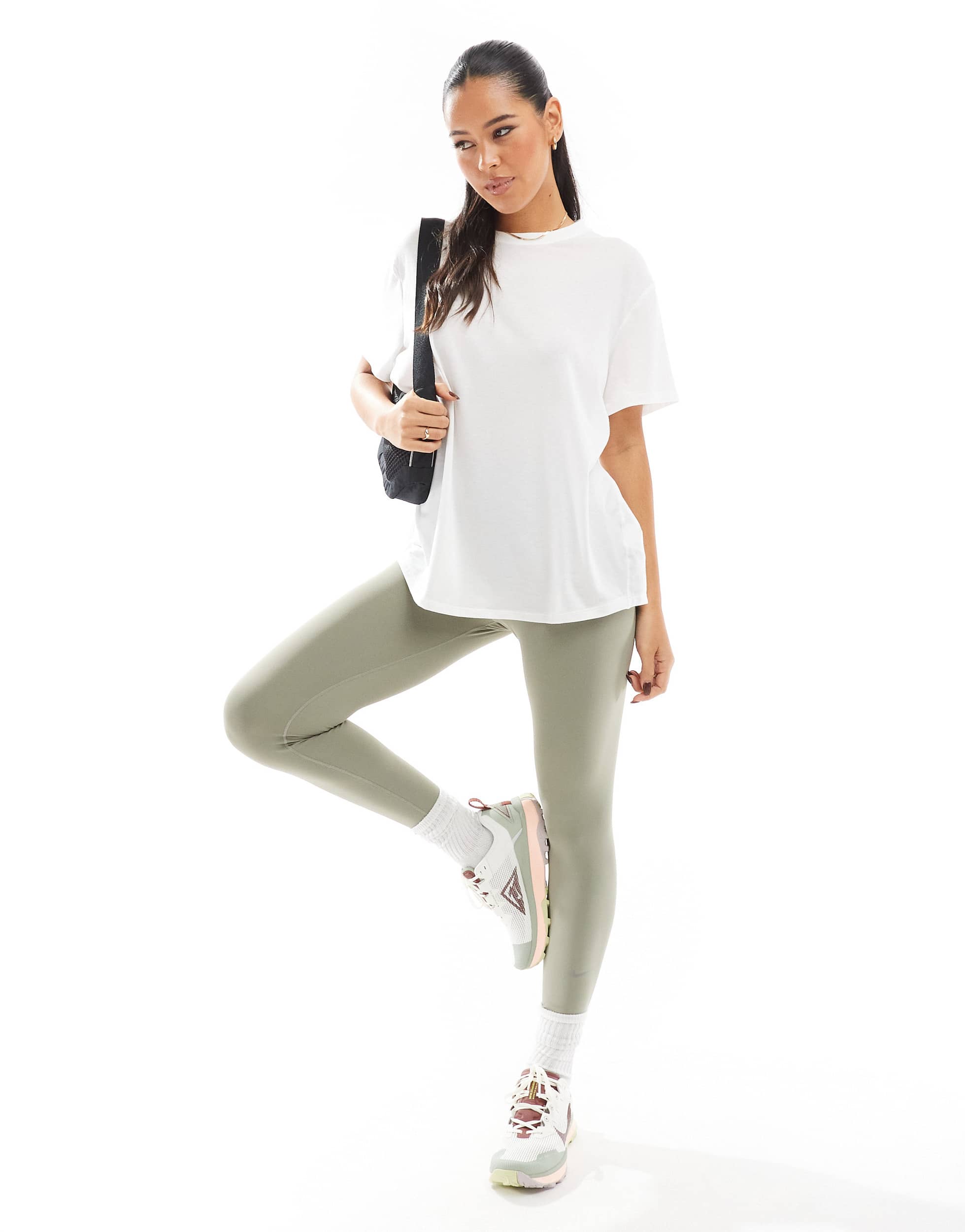 Nike One Training Dri-FIT relaxed t-shirt in white