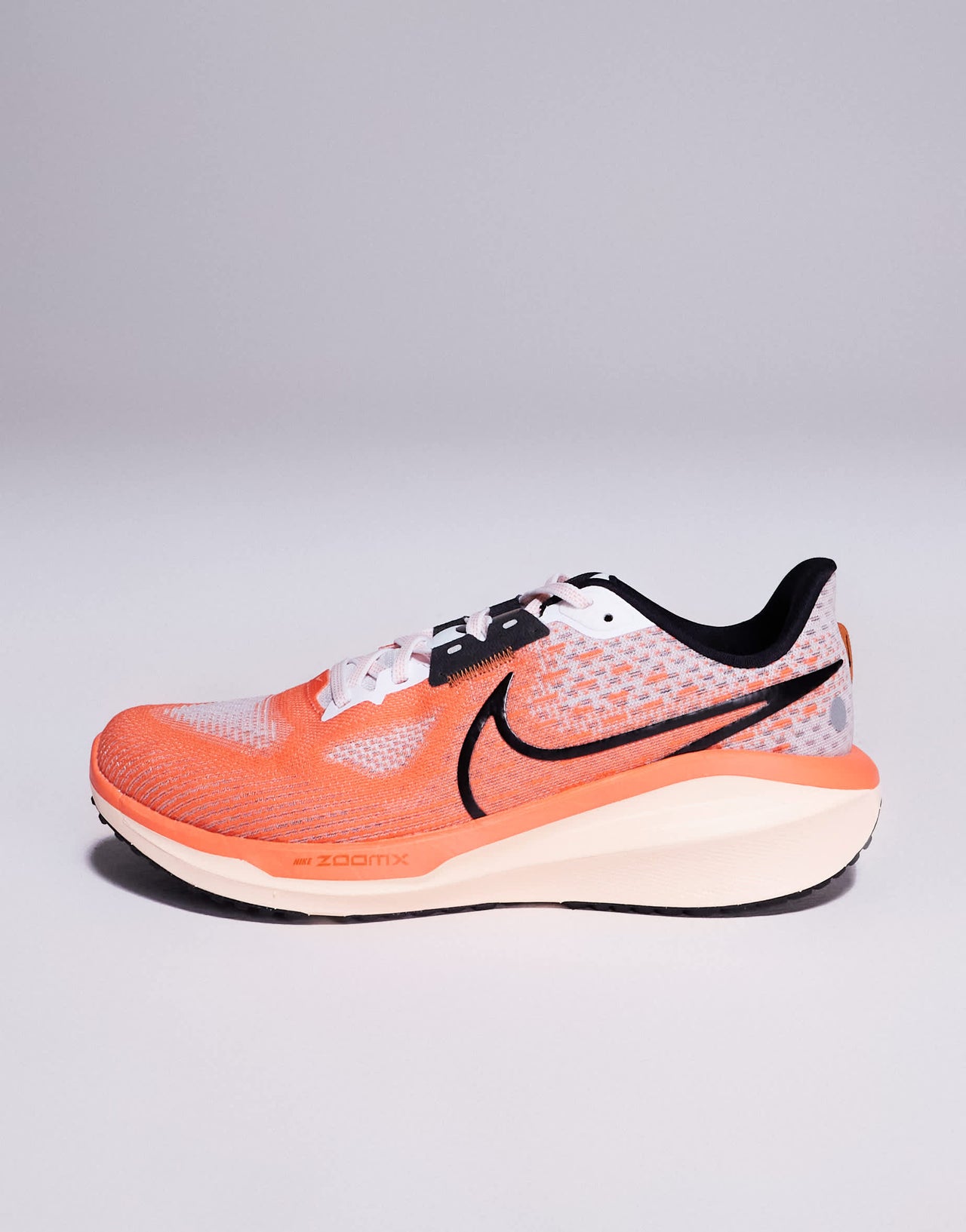 Nike Running Vomero 17 trainers in white and orange