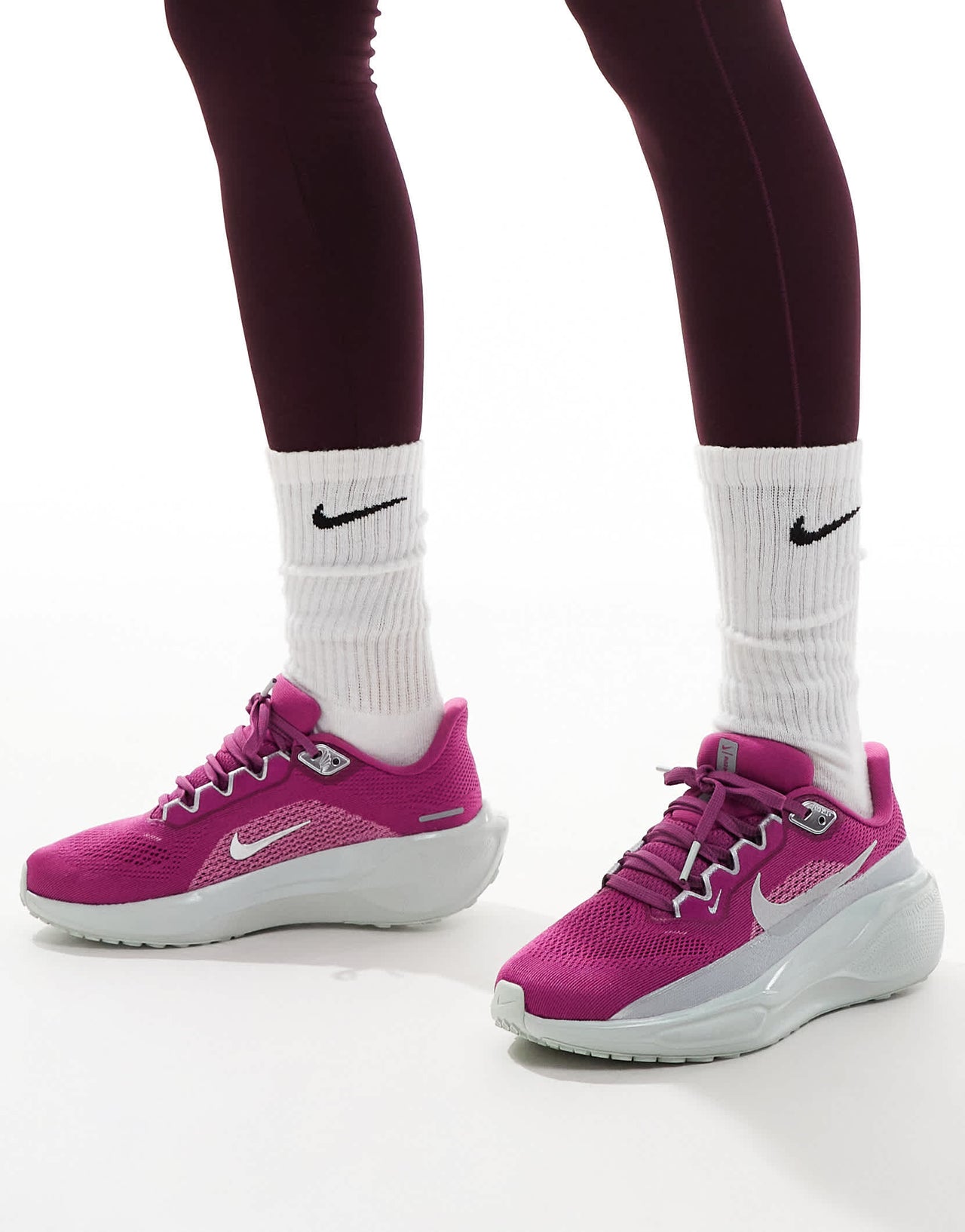 Nike Running Air Zoom Pegasus 41 Premium trainers in purple and silver