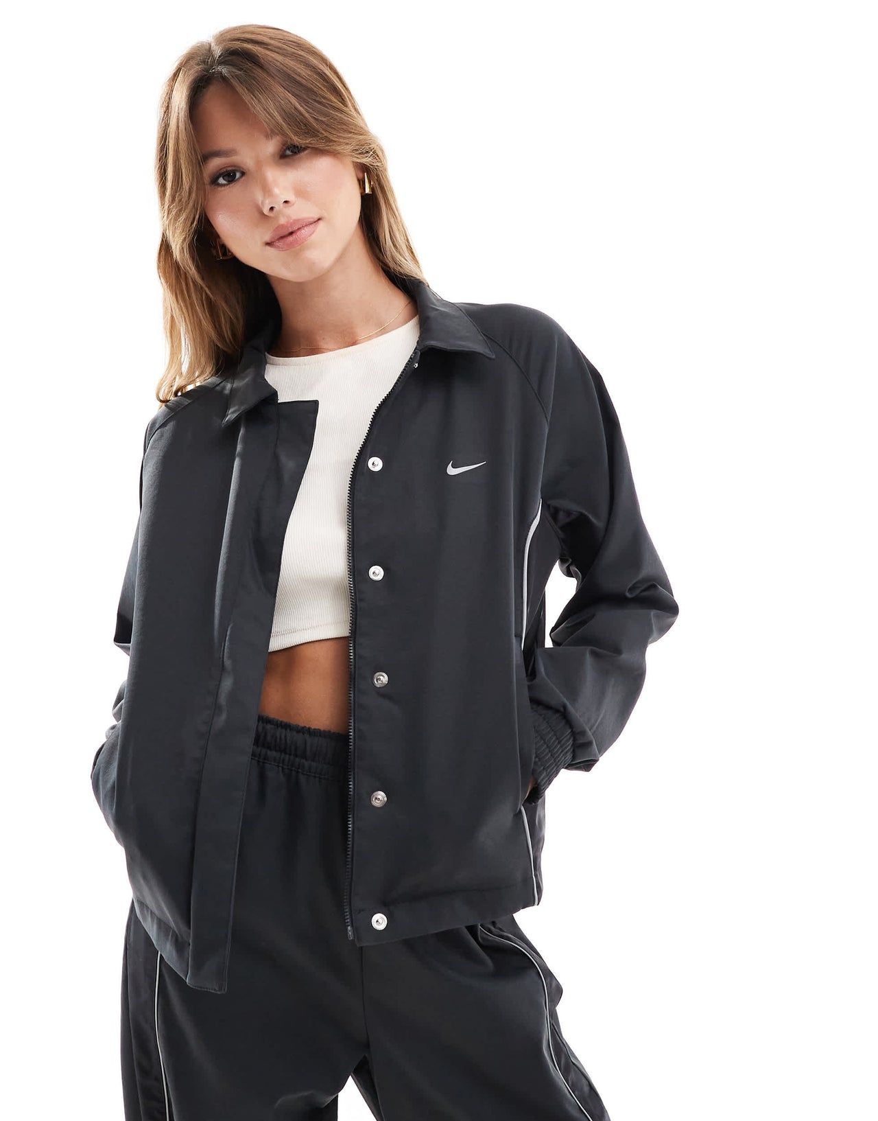 Nike Streetwear woven jacket in black