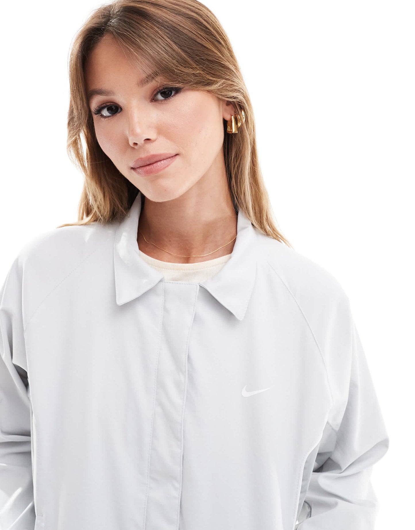 Nike Streetwear woven jacket in light grey