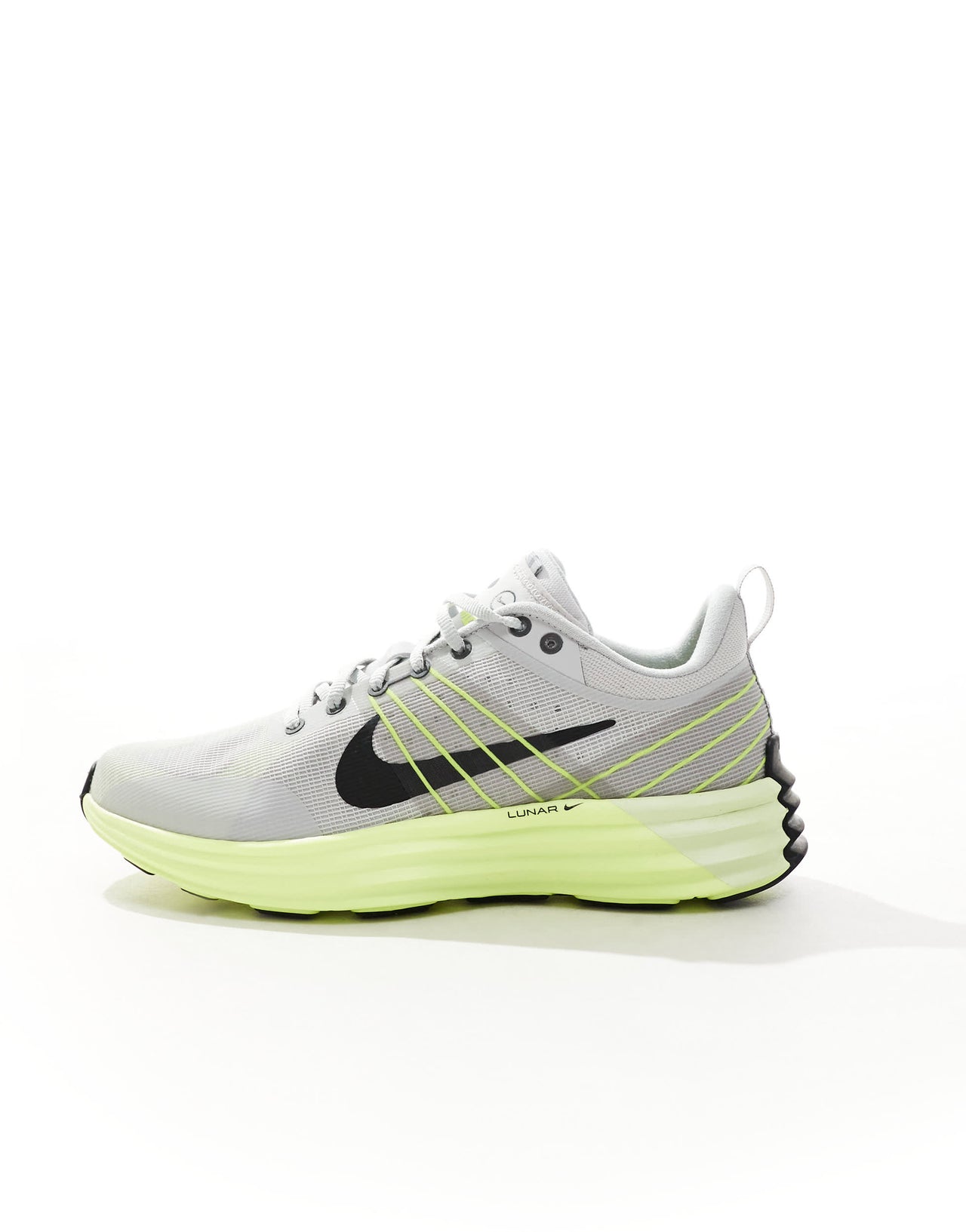 Nike Lunar Roam trainers in light grey and green