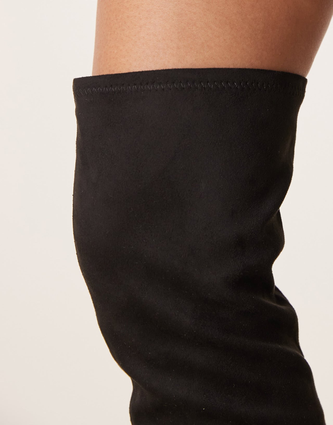RAID Wide Fit Rykiel block heel over the knee boots in black