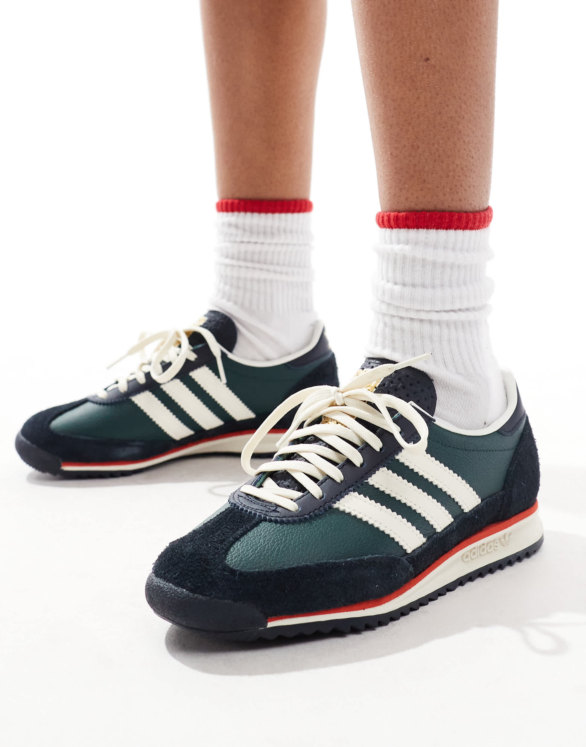 adidas Originals SL 72 OG trainers in navy and white