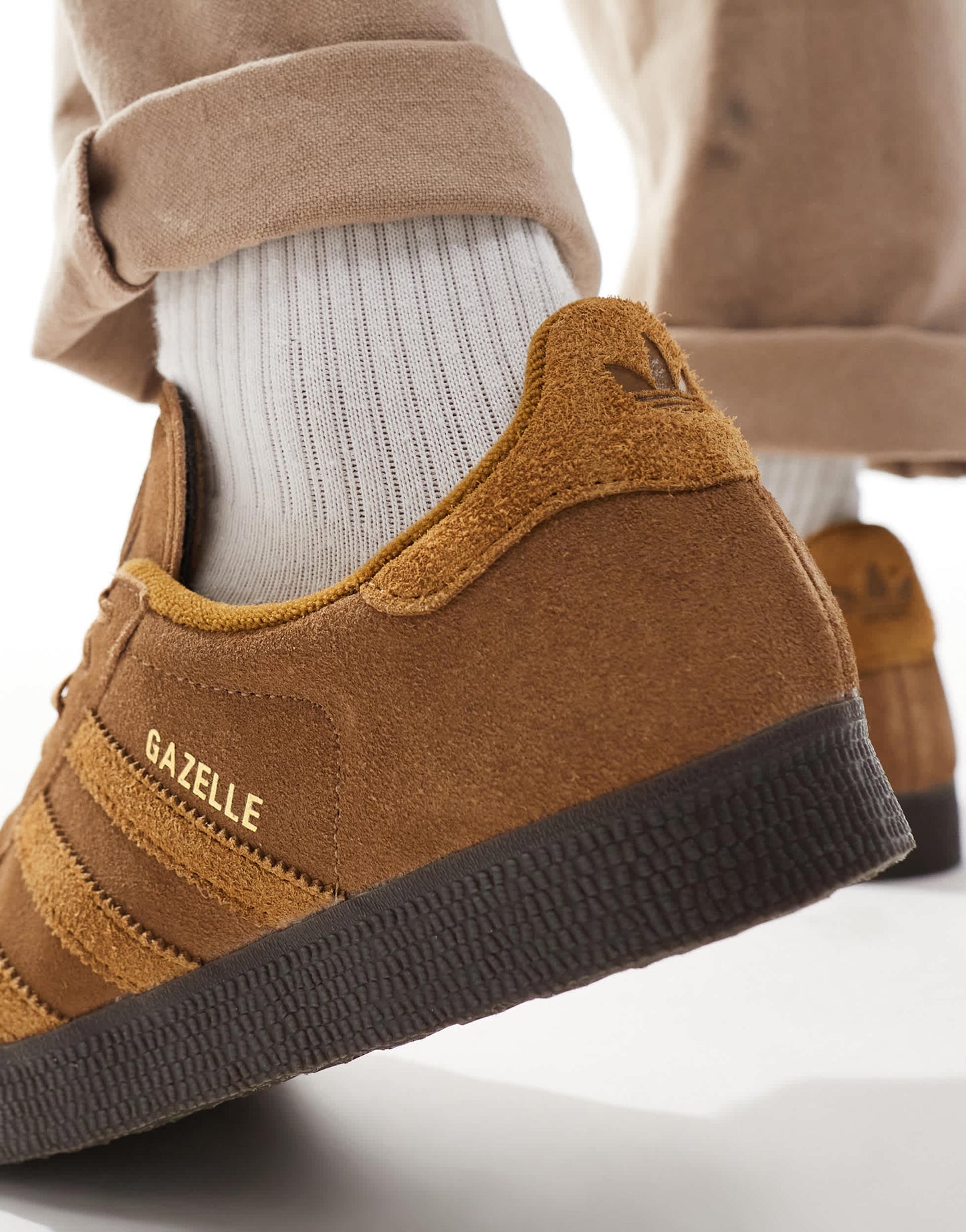 adidas Originals Gazelle trainers in brown