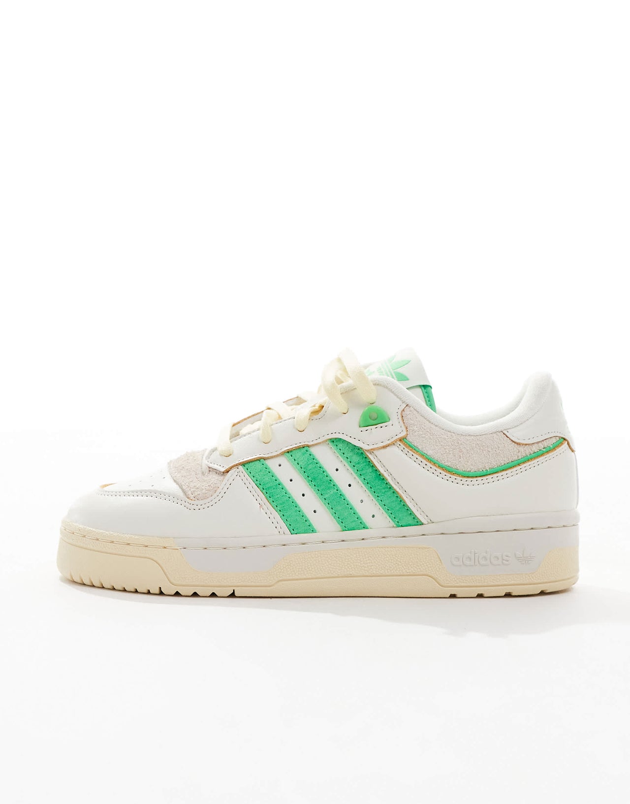 adidas Originals Rivalry 86 Low trainers in cream and green