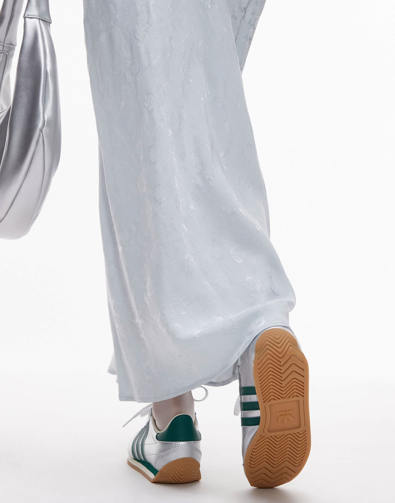 adidas Originals Country OG trainers in silver and green