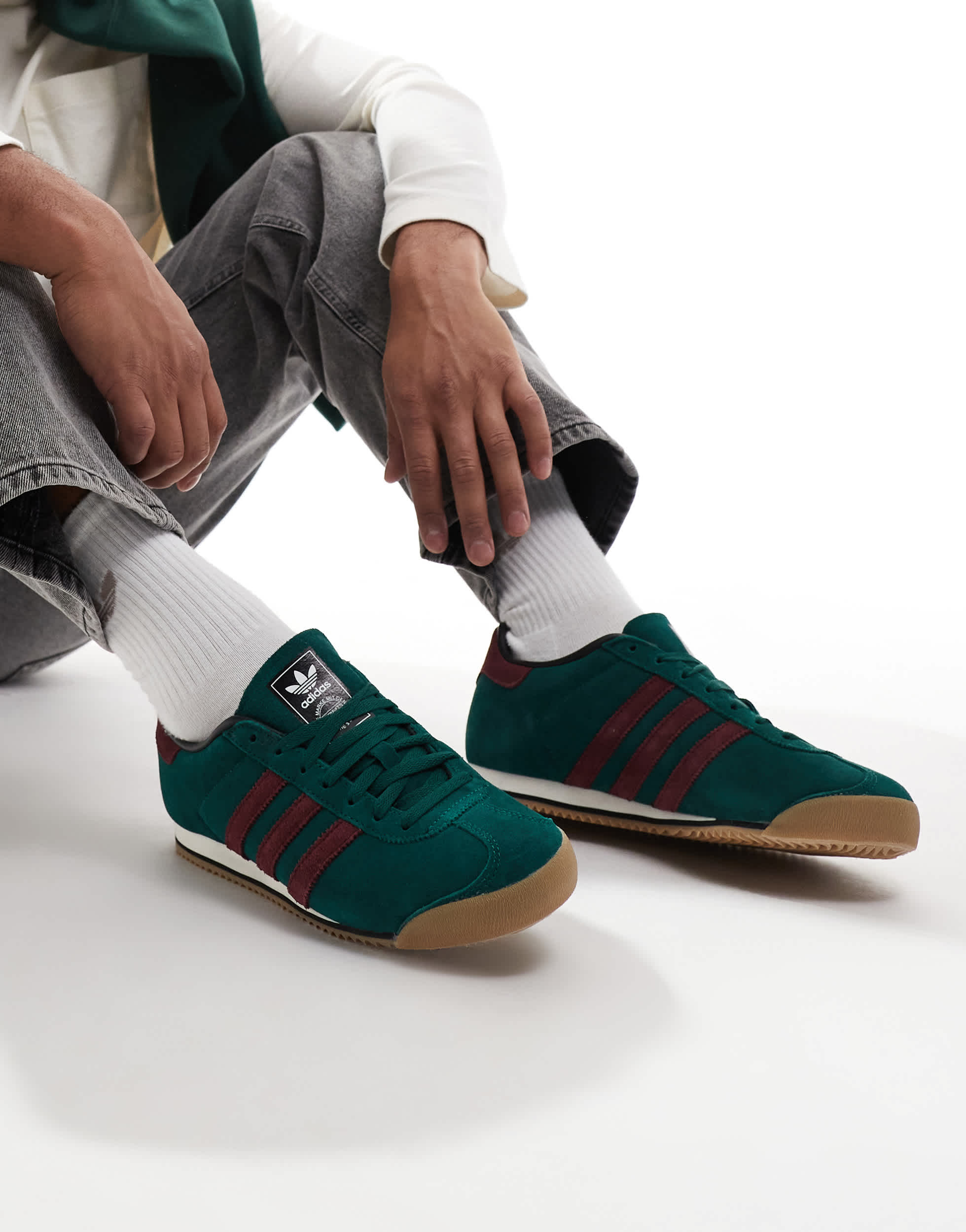 adidas Originals K 74 trainers in green