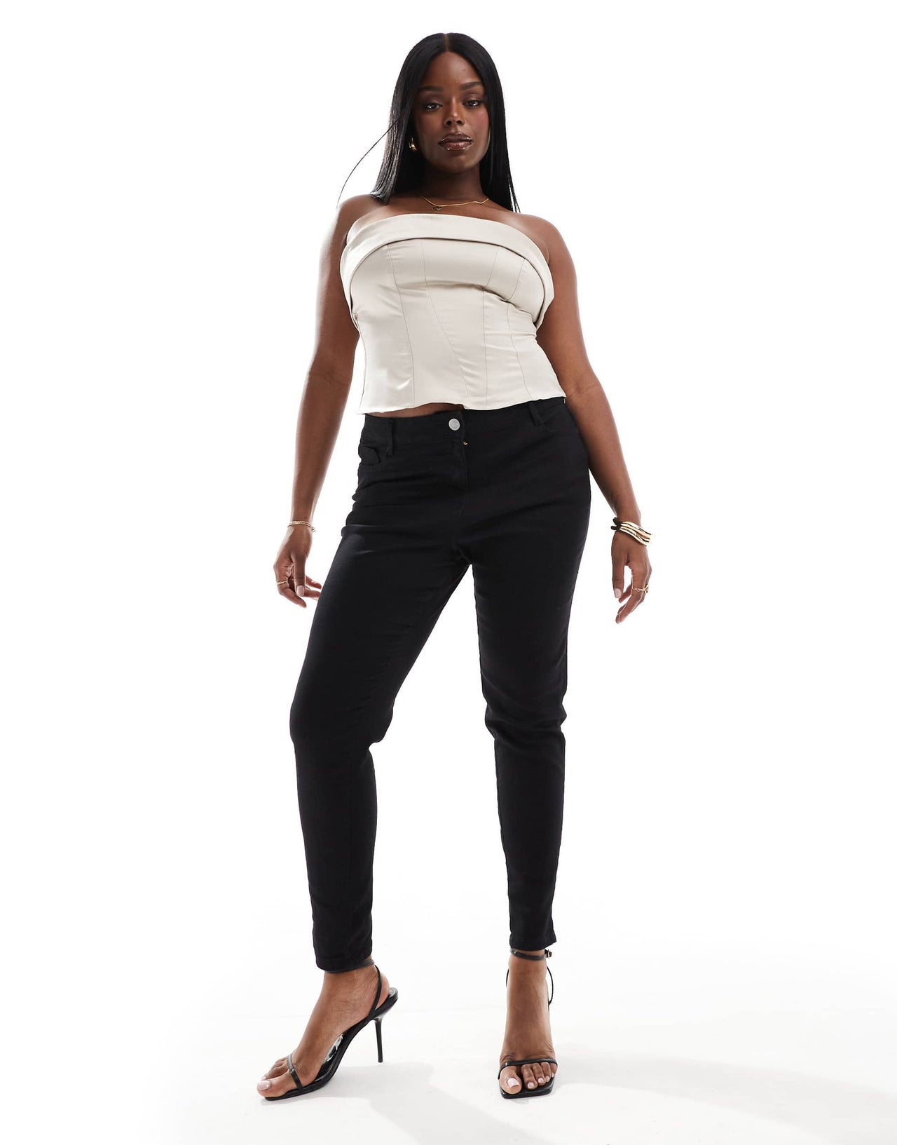 Yours skinny jeans in black
