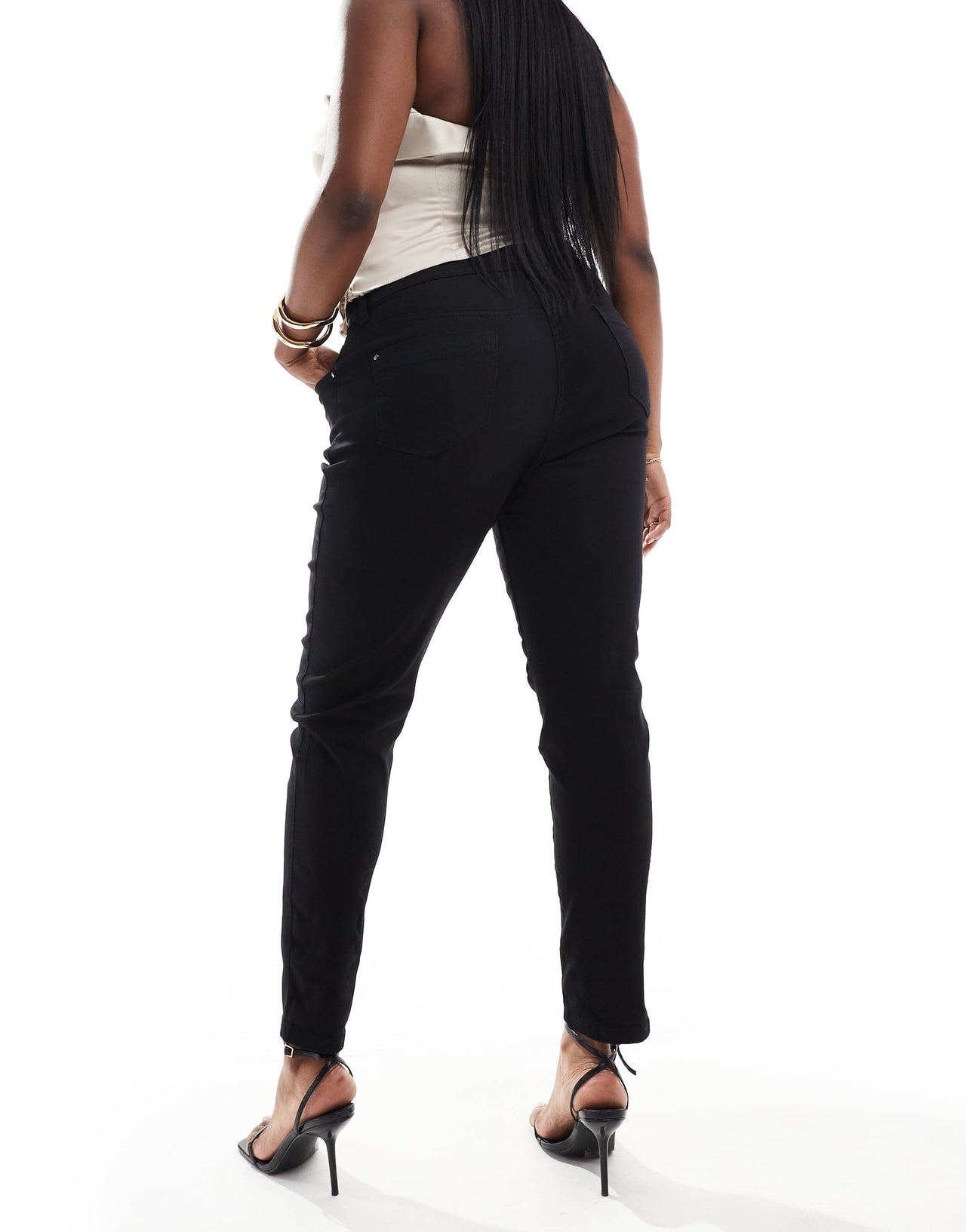 Yours skinny jeans in black