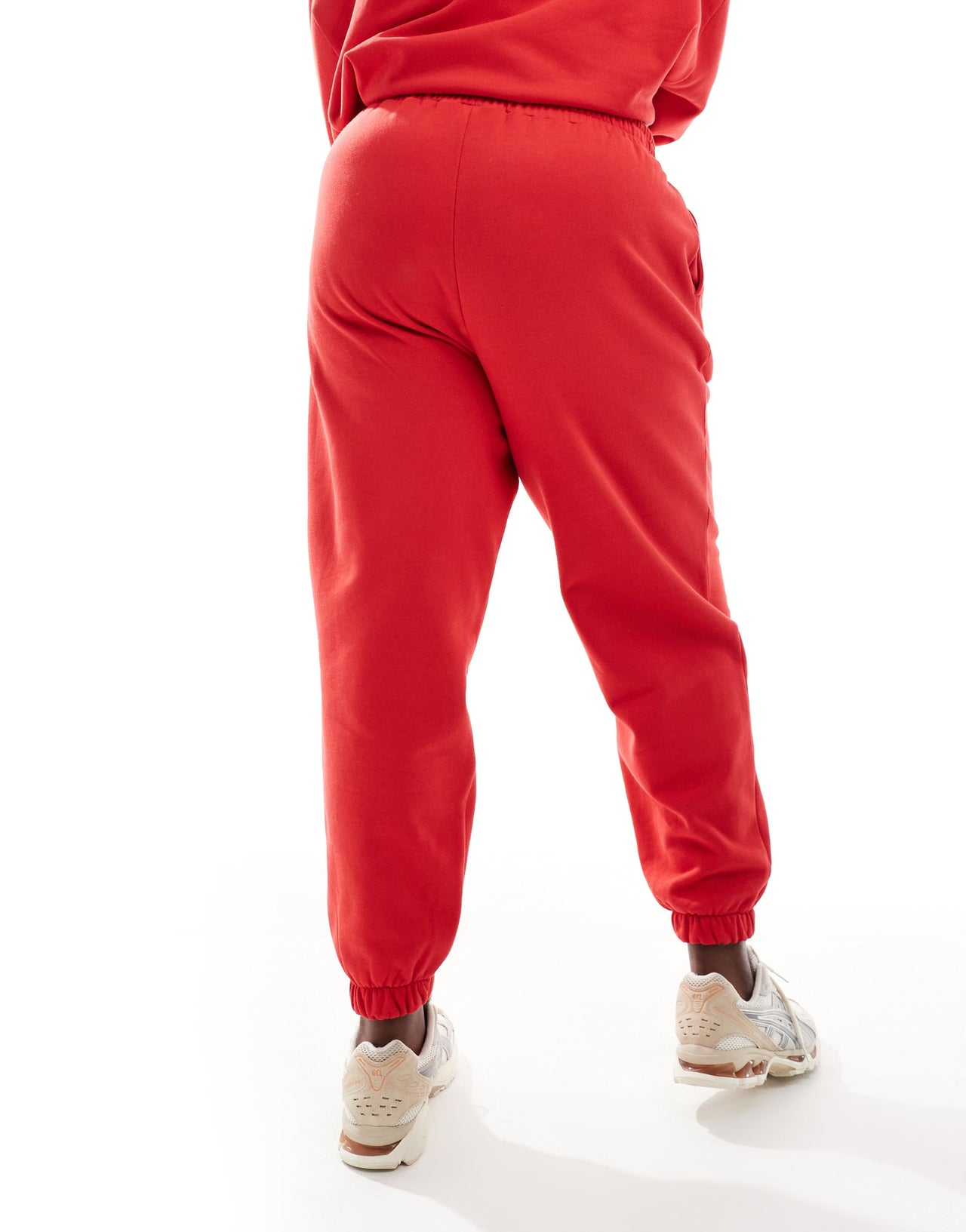 Weekend Collective Curve co-ord varsity oversized jogger in red