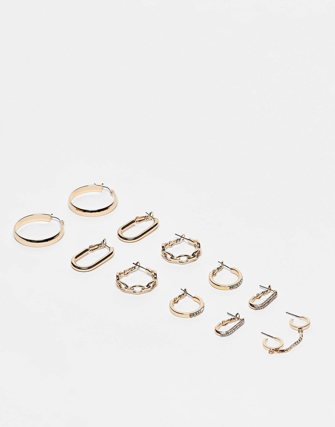 ALDO carenalieta pack of 6 multi hoop earrings in silver
