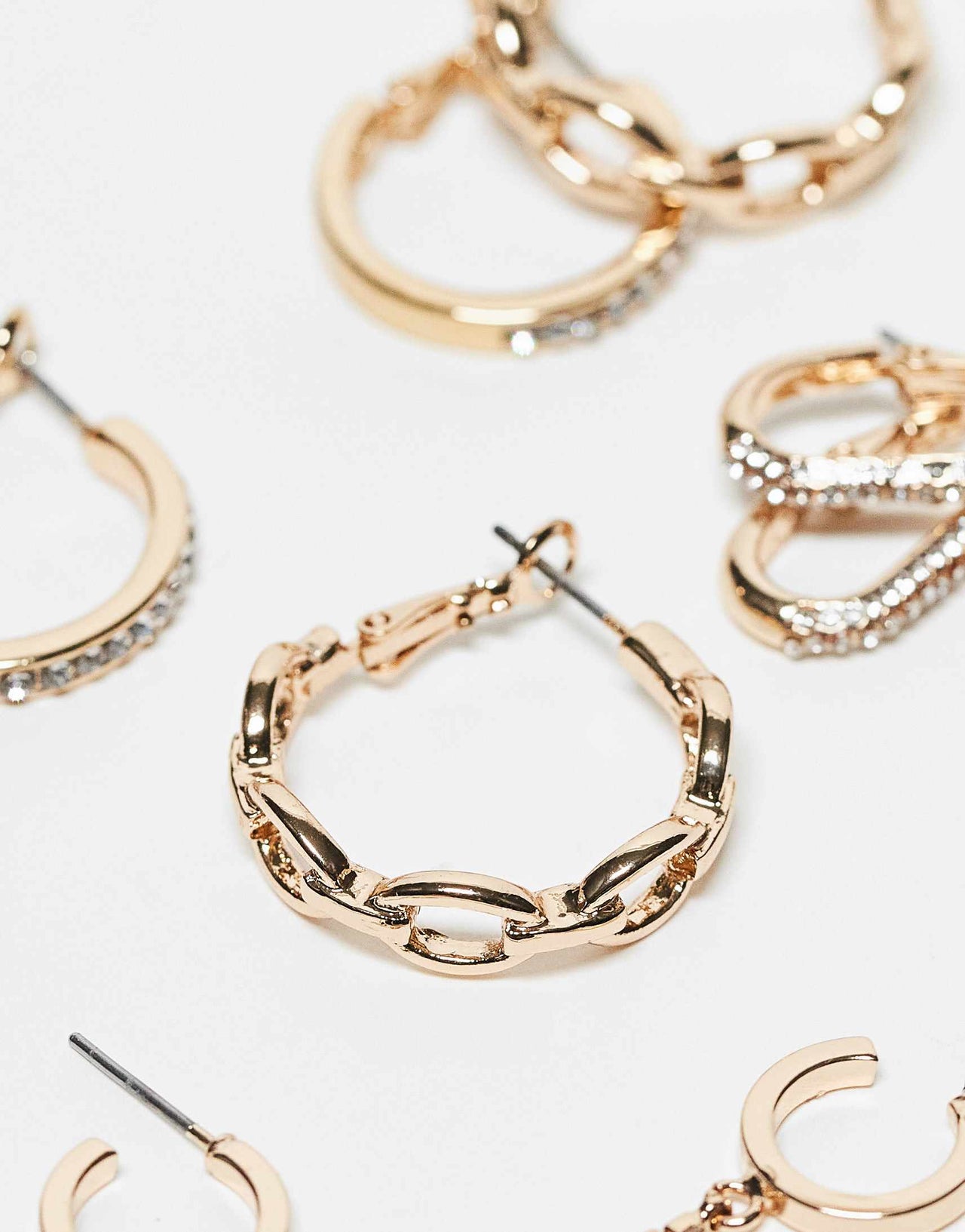 ALDO carenalieta pack of 6 multi hoop earrings in silver