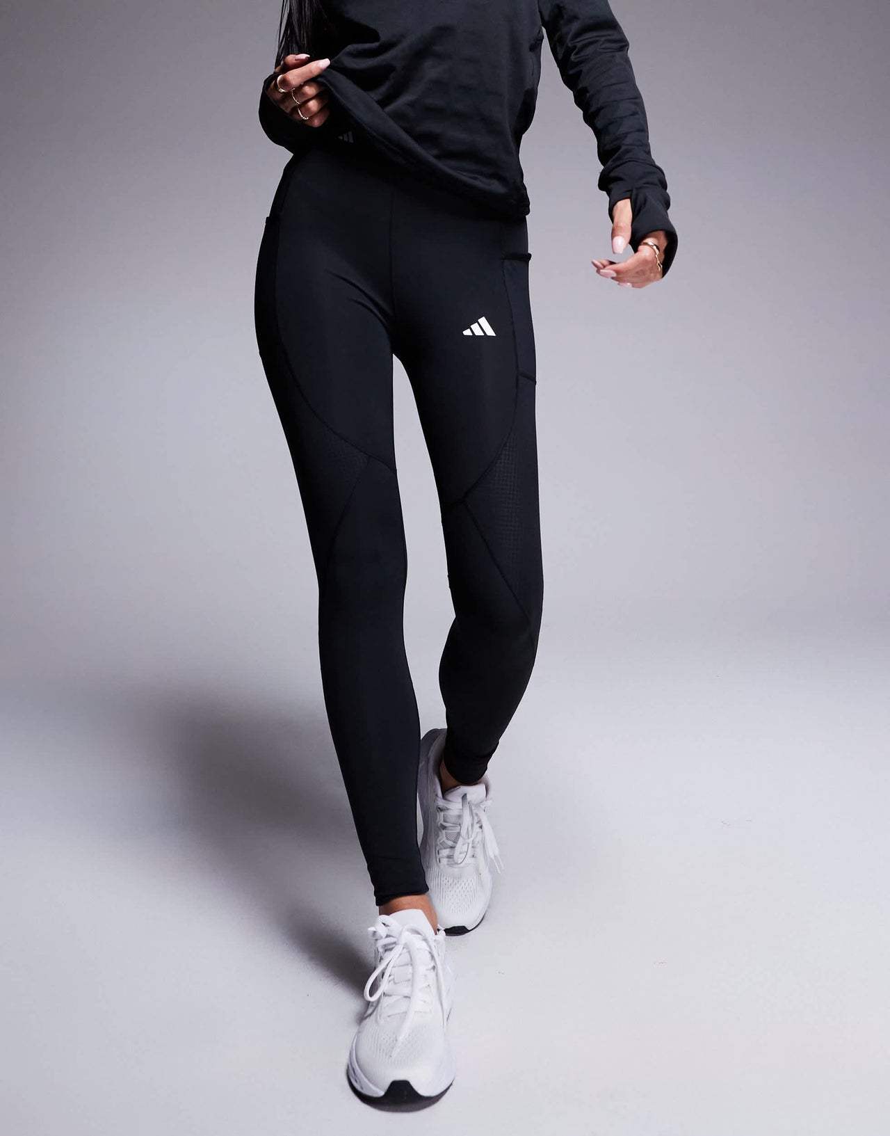 adidas Training tech-fit cold ready sculpt leggings in black