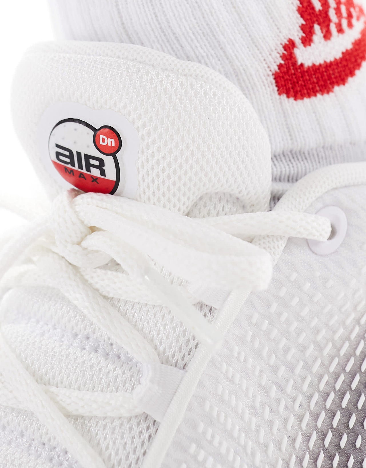 Nike Air Max DN trainers in grey and red