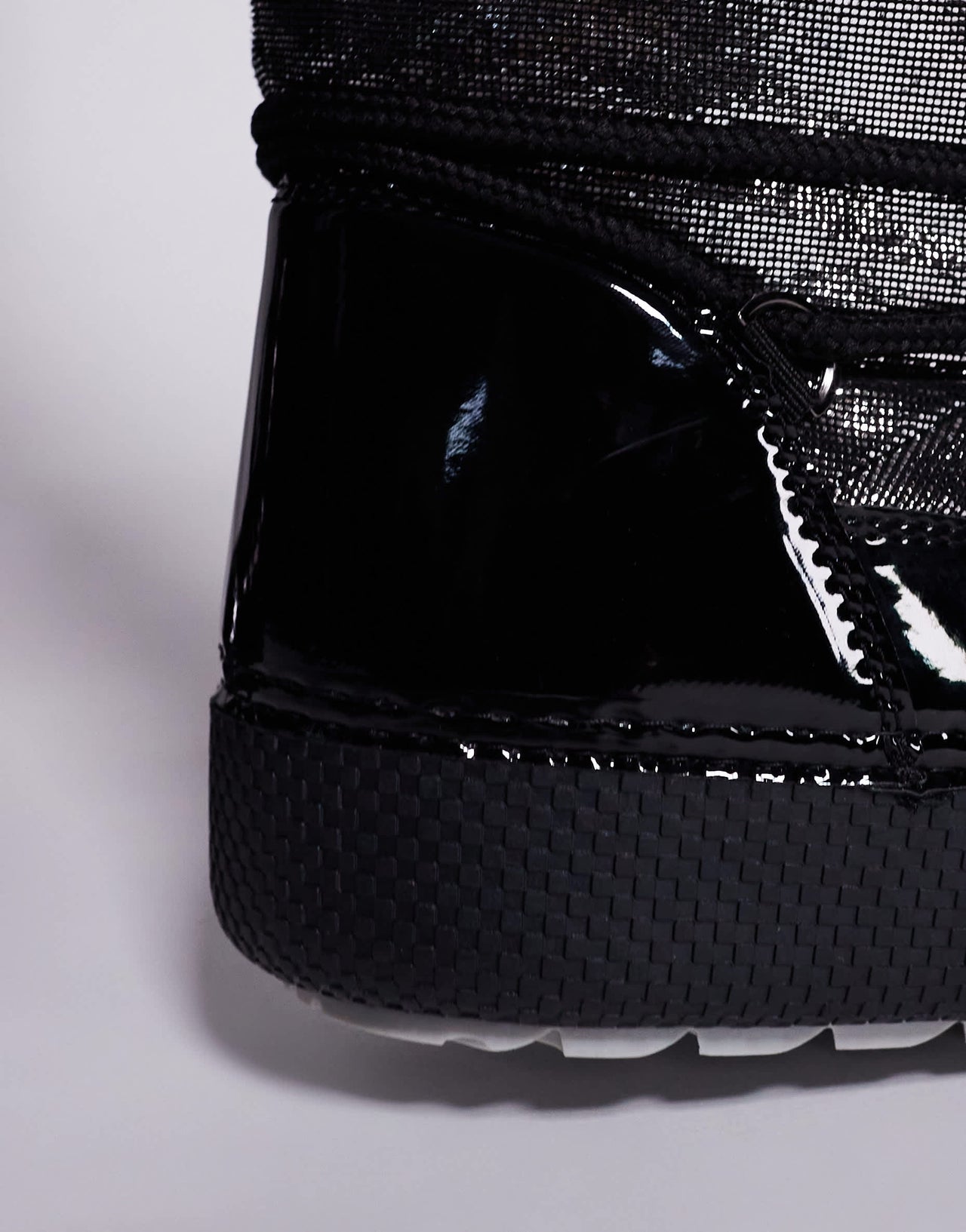 South Beach Lace Up Snow Boot in Black