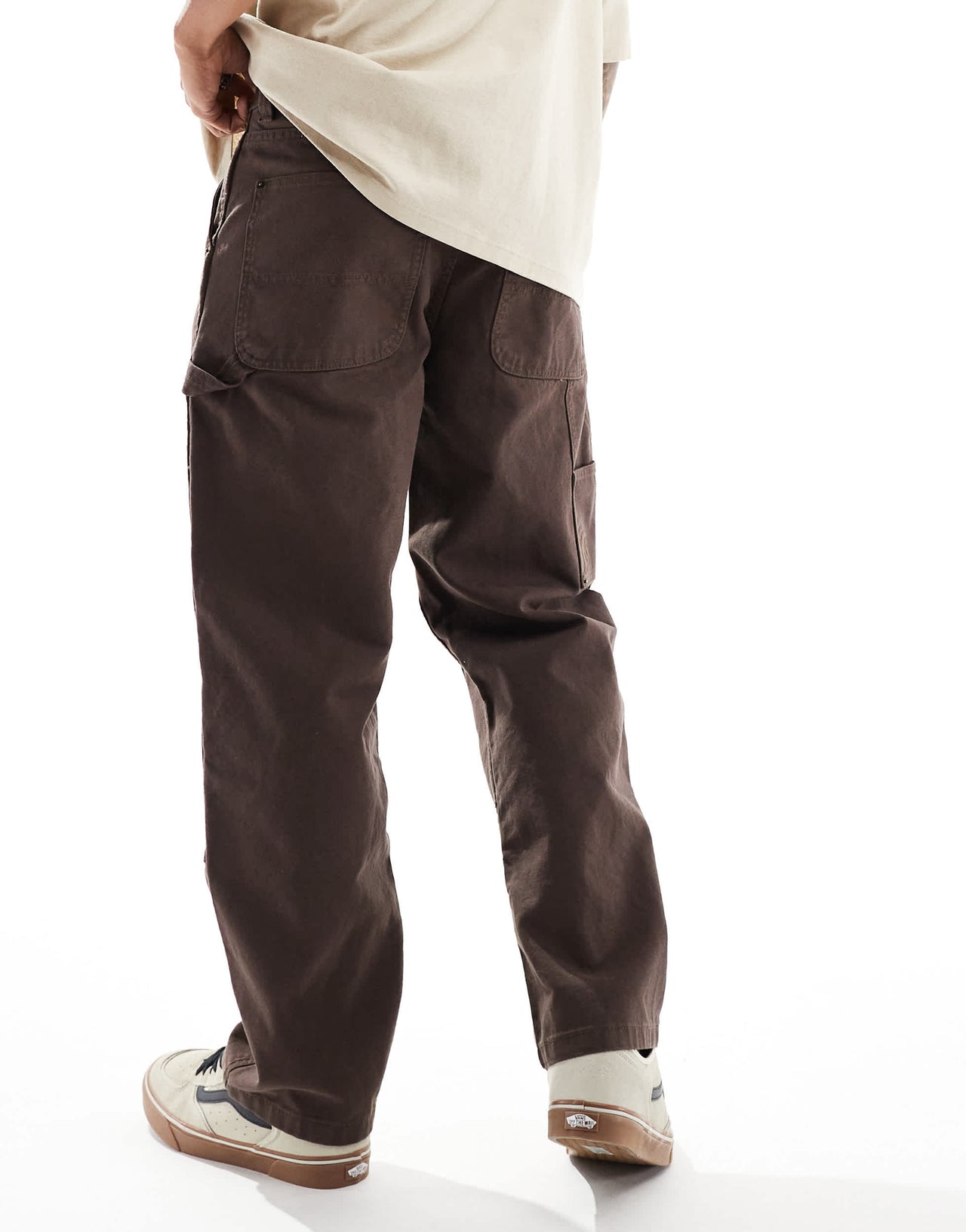 Vans Skate Drill Chore Loose carpenter trousers in brown